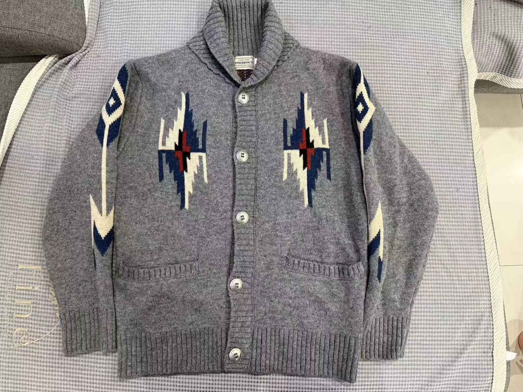 Pherrow's Pherrow Navajo Wool Coat Sweater Size US XXS / EU 40 - 1 Thumbnail