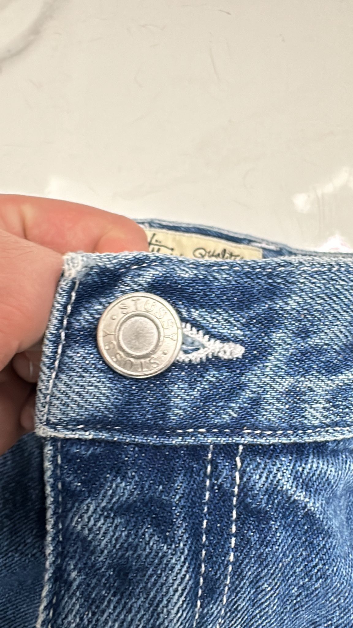 Stussy × Vintage Stüssy Double Knee Work Pant Blue Size 28 Size US 28 / EU 44 - 6 Thumbnail