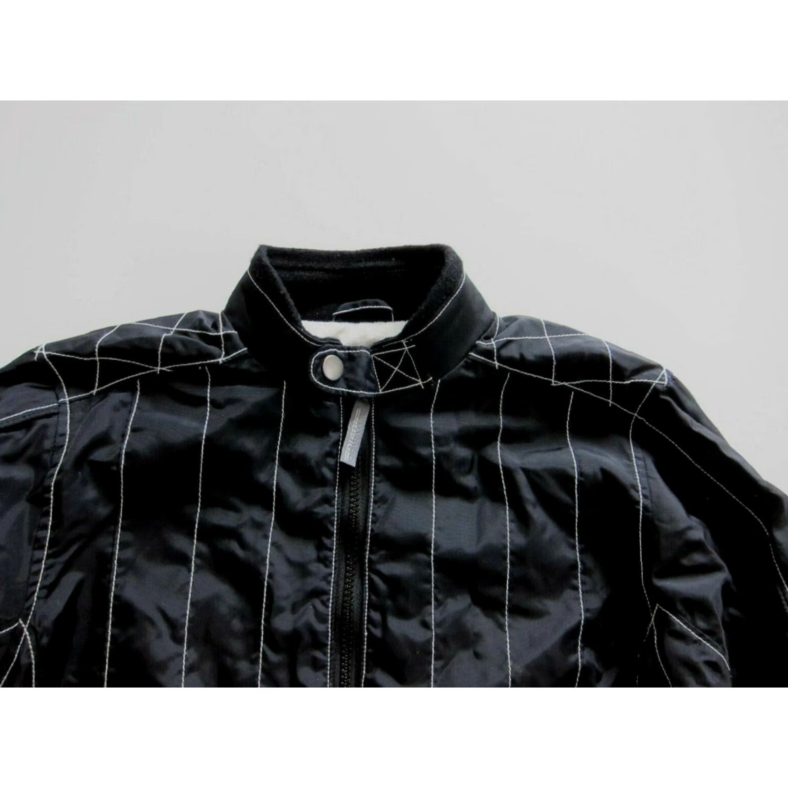 Vintage I. Spiewak & Sons. INC Nylon Black Quilted Rain Windbreaker Biker Moto Jacket XS Size XS / US 0-2 / IT 36-38 - 5 Thumbnail