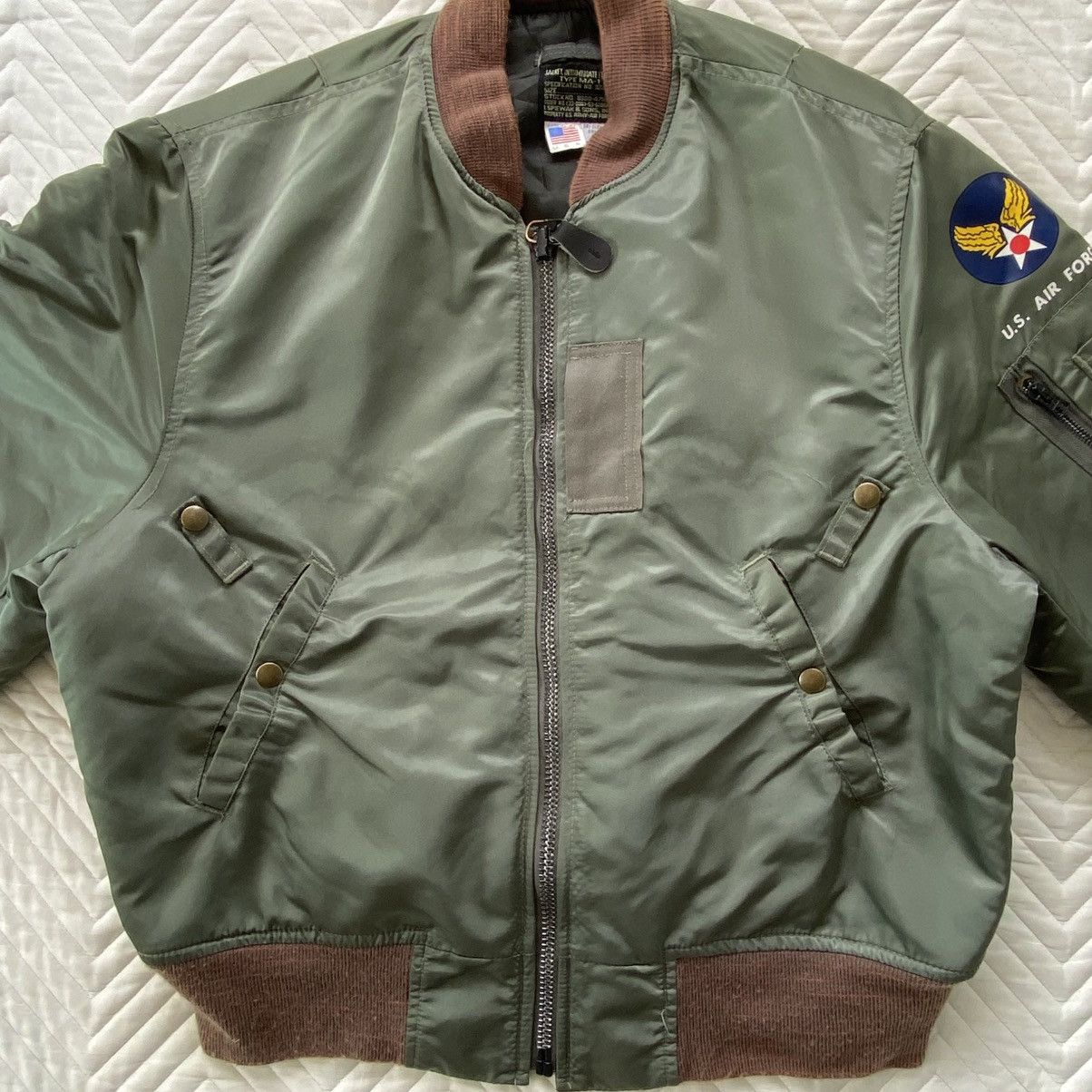 I. Spiewak And Sons Type MA-1 Flight Jacket By I Spiewak & Son Size US L / EU 52-54 / 3 - 6 Thumbnail