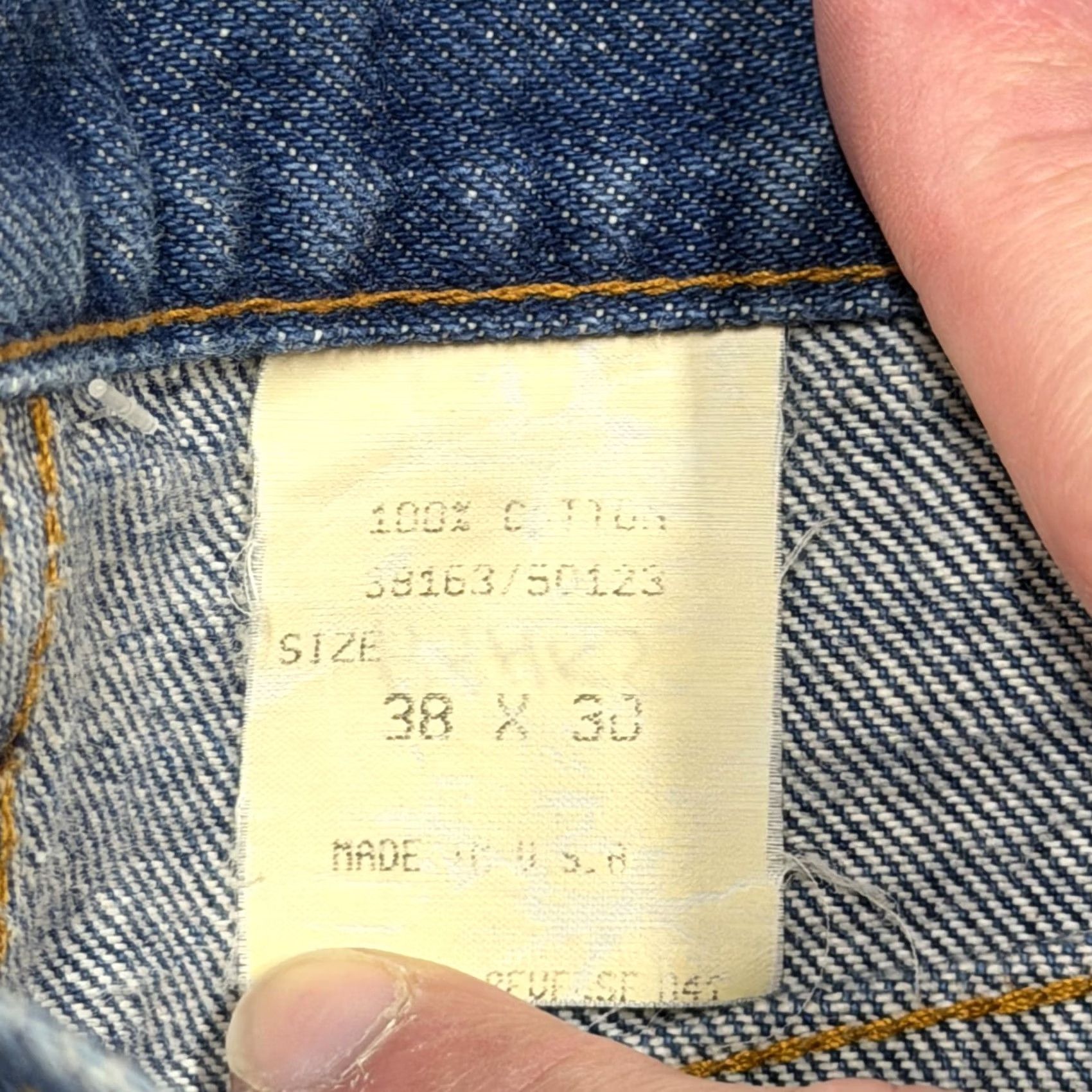 Vintage VINTAGE Roebucks Jeans Mens 38x30 Blue Medium Wash Regular Straight USA 80s Size US 38 / EU 54 - 5 Thumbnail