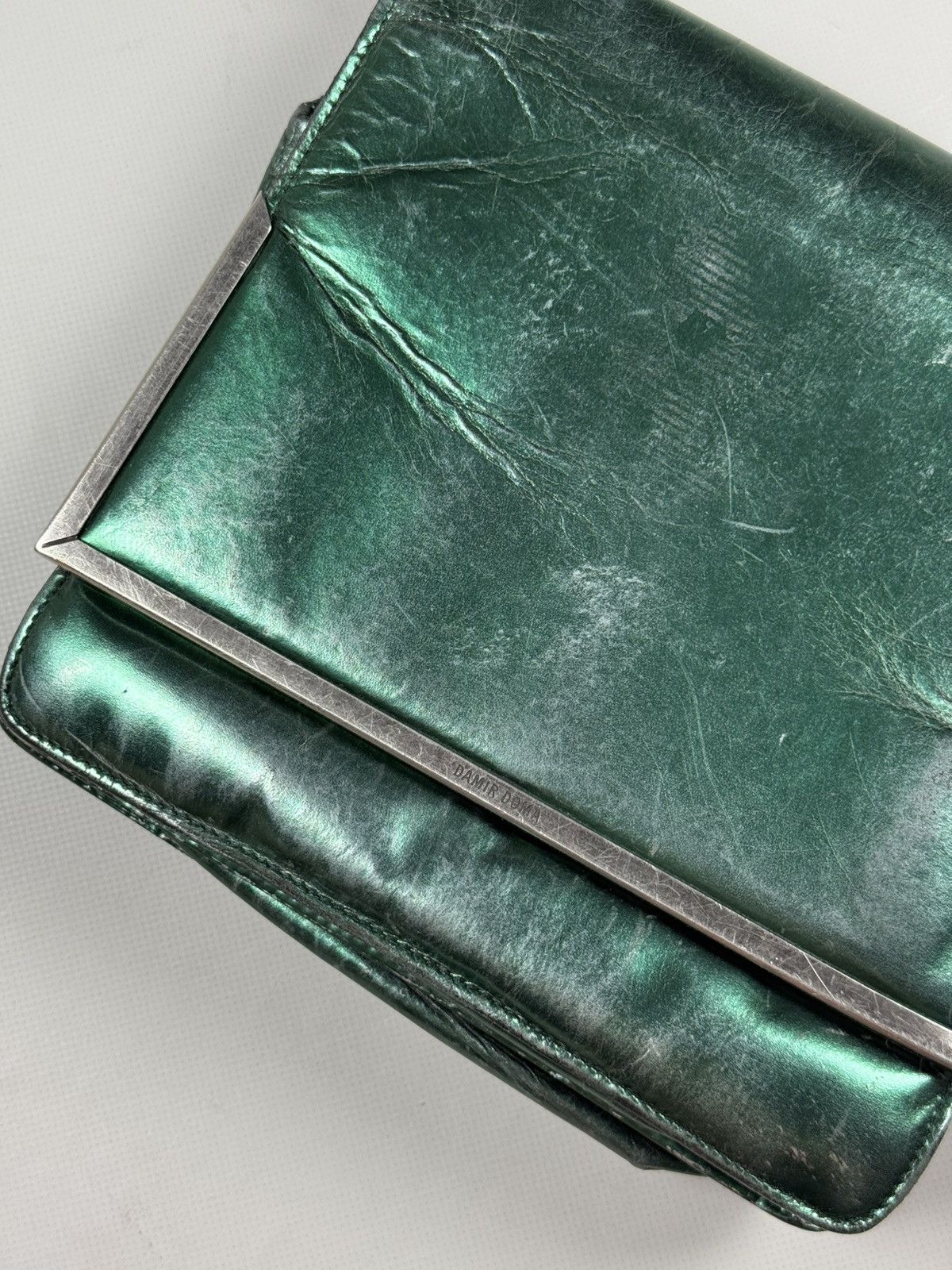 Damir Doma Damir Doma Cracked Leather Shoulder Crossbody Bag Size ONE SIZE - 4 Thumbnail