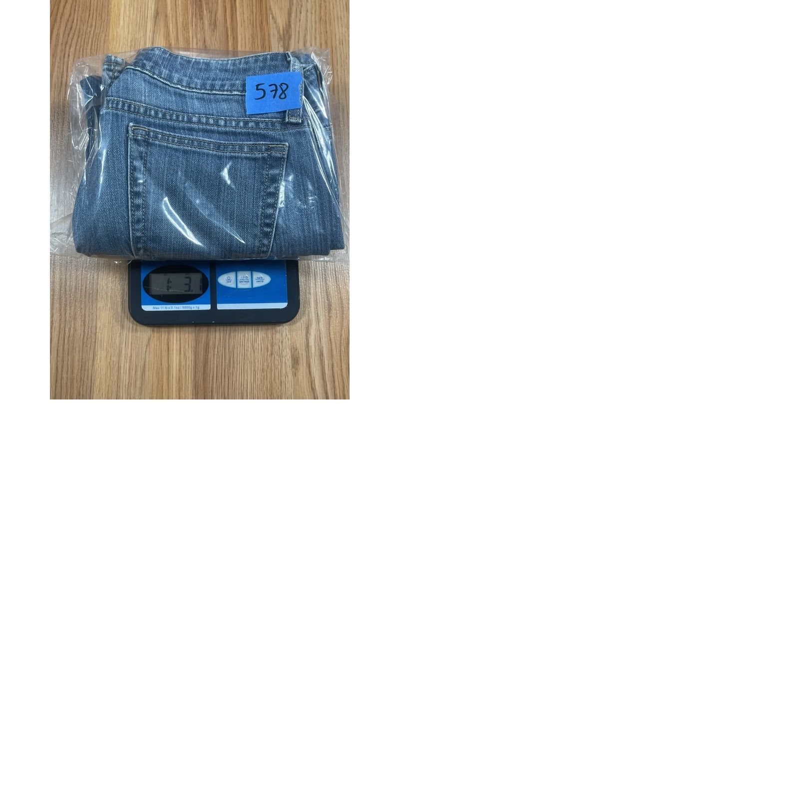 Merona Merona Jeans Womens Size 4 Blue Stretch Straight Leg Denim Size 27" / US 4 / IT 40 - 9 Thumbnail