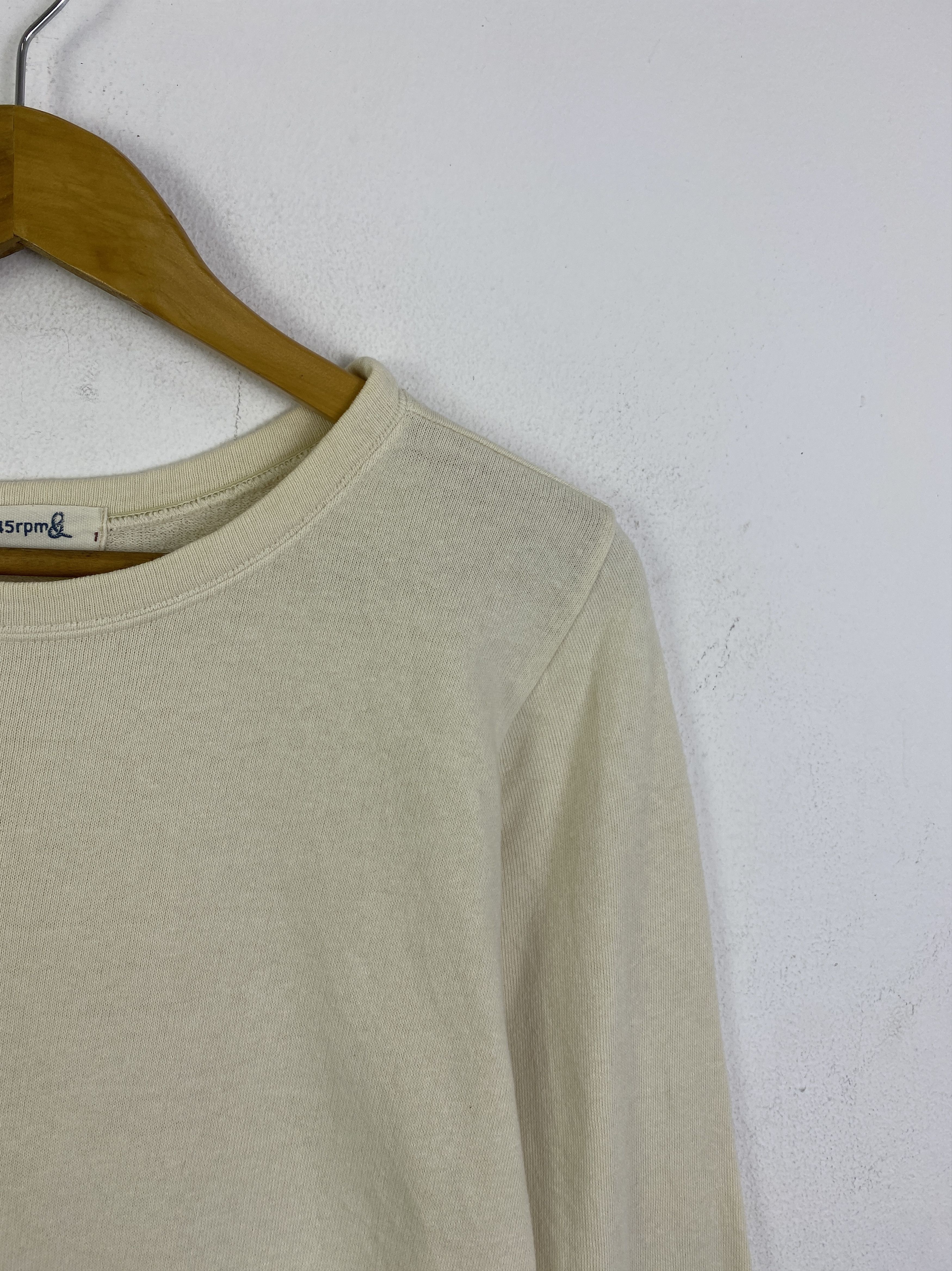 45rpm Vintage 45rpm Plain Crewneck Pullover Sweatshirt SH0320 Size US S / EU 44-46 / 1 - 7 Thumbnail