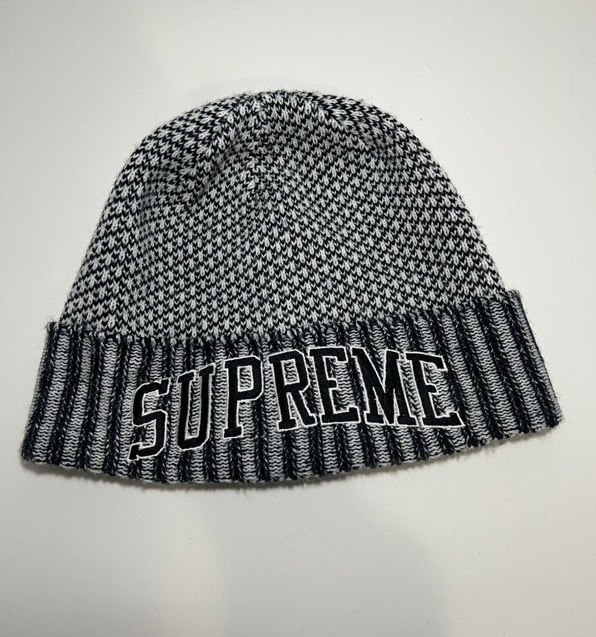 Supreme Supreme Fair Isle Beanie Black & White Size ONE SIZE - 1 Thumbnail