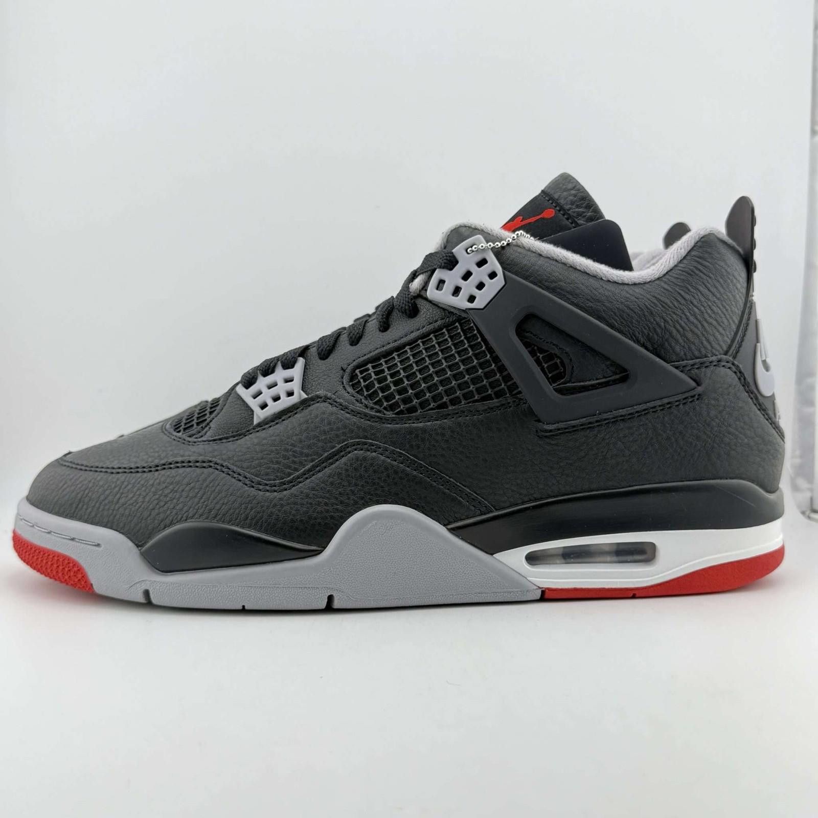 Nike Nike Air Jordan 4 Bred Reimagined Black/Red 11.5 New Size US 11.5 / EU 44-45 - 2 Thumbnail