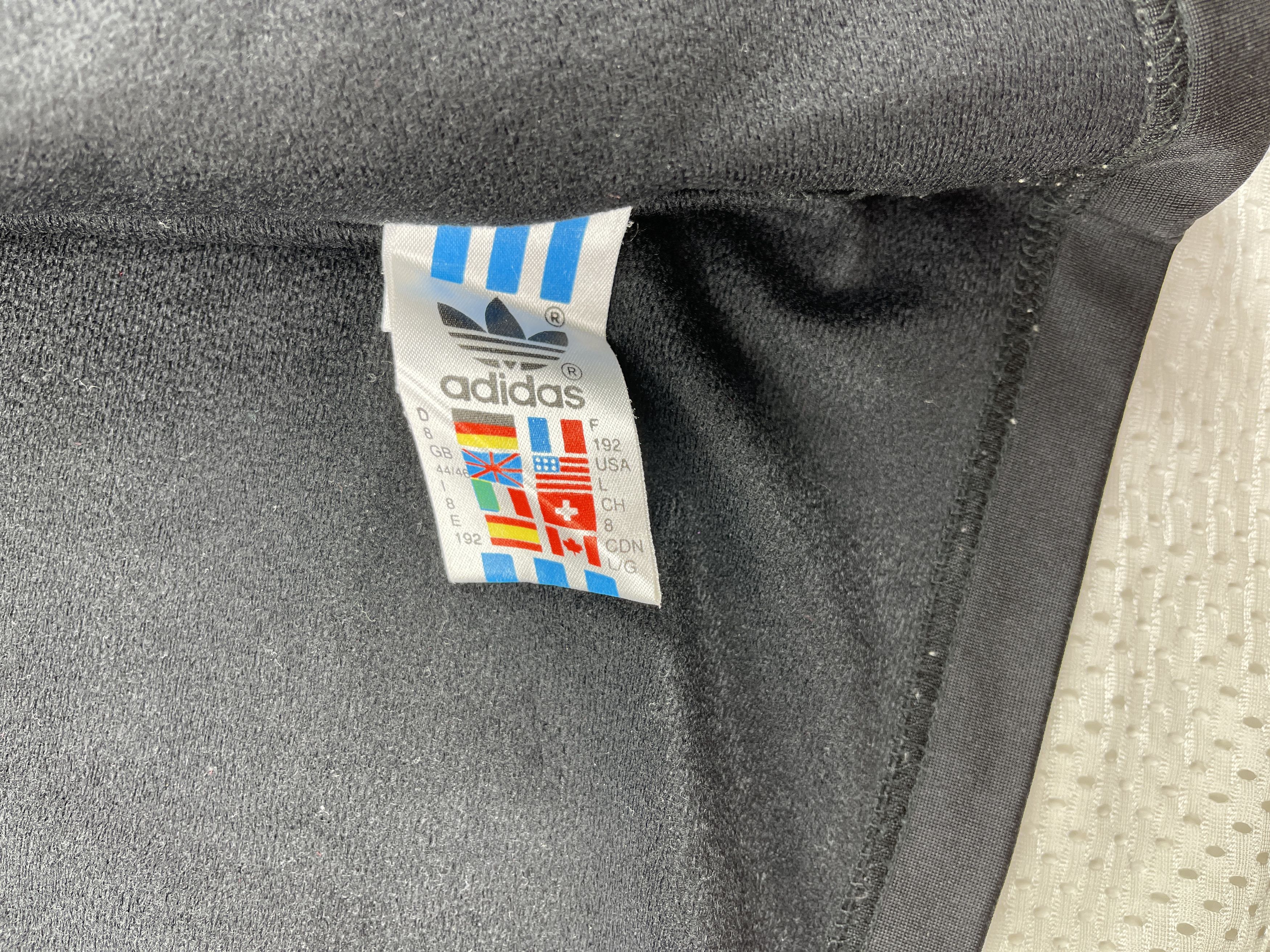 Adidas × Vintage ADIDAS jacket, vintage track top 90s hip hop Run DMC size L Size US L / EU 52-54 / 3 - 15 Thumbnail