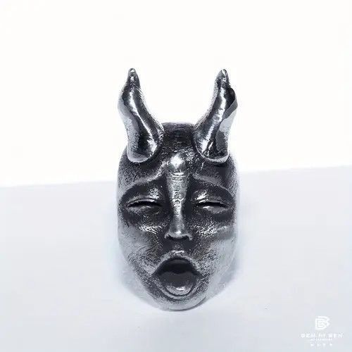 Jewelry × Vintage Style Retro Silver Mask Earrings Size ONE SIZE - 4 Thumbnail