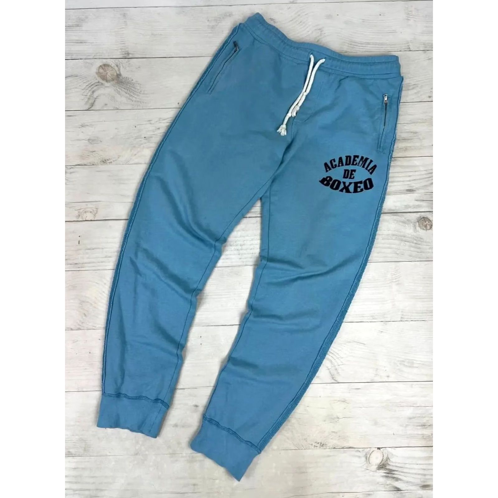 Dolce & Gabbana VINTAGE Dolce&Gabbana Academia De Boxeo Sweatpants Men M Blue Sweatpants Mens Size M Blue Dolce&Gabbana Running & Jogging 90s Logo Size US 31 - 2 Thumbnail