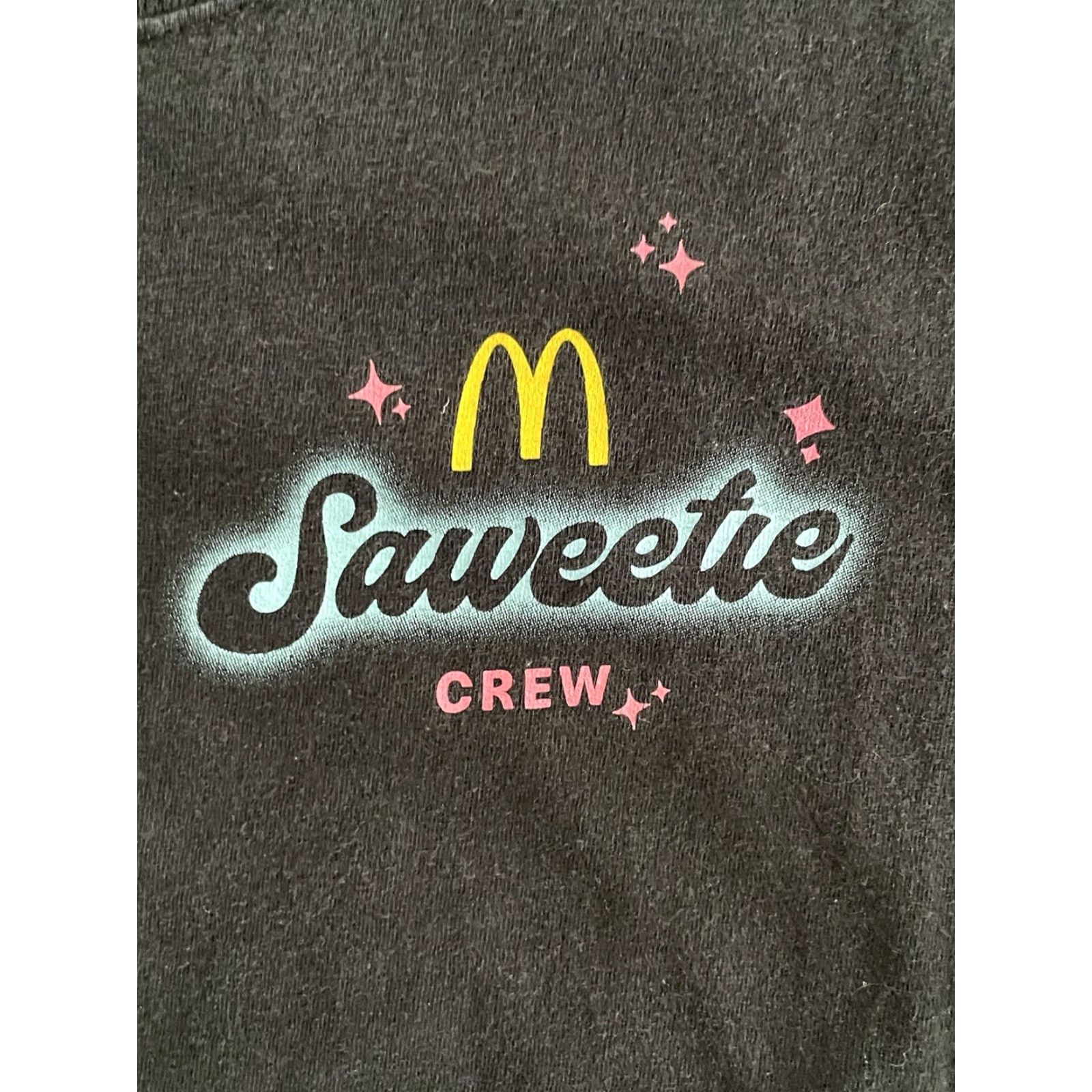 Vintage Saweetie McDonald’s Crew Collab T-Shirt Large L Men Black Cotton Logo Short Sleeve Crew Neck 20x27 Limited Edition Size US L / EU 52-54 / 3 - 2 Thumbnail