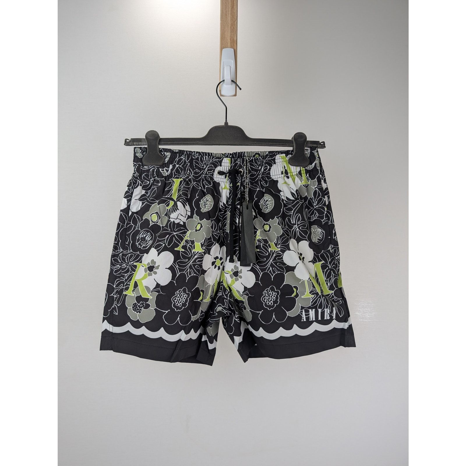 Amiri o1rshd1 Flower Amiri Swimtrunk Swim Shorts in Black Size US 30 / EU 46 - 4 Thumbnail