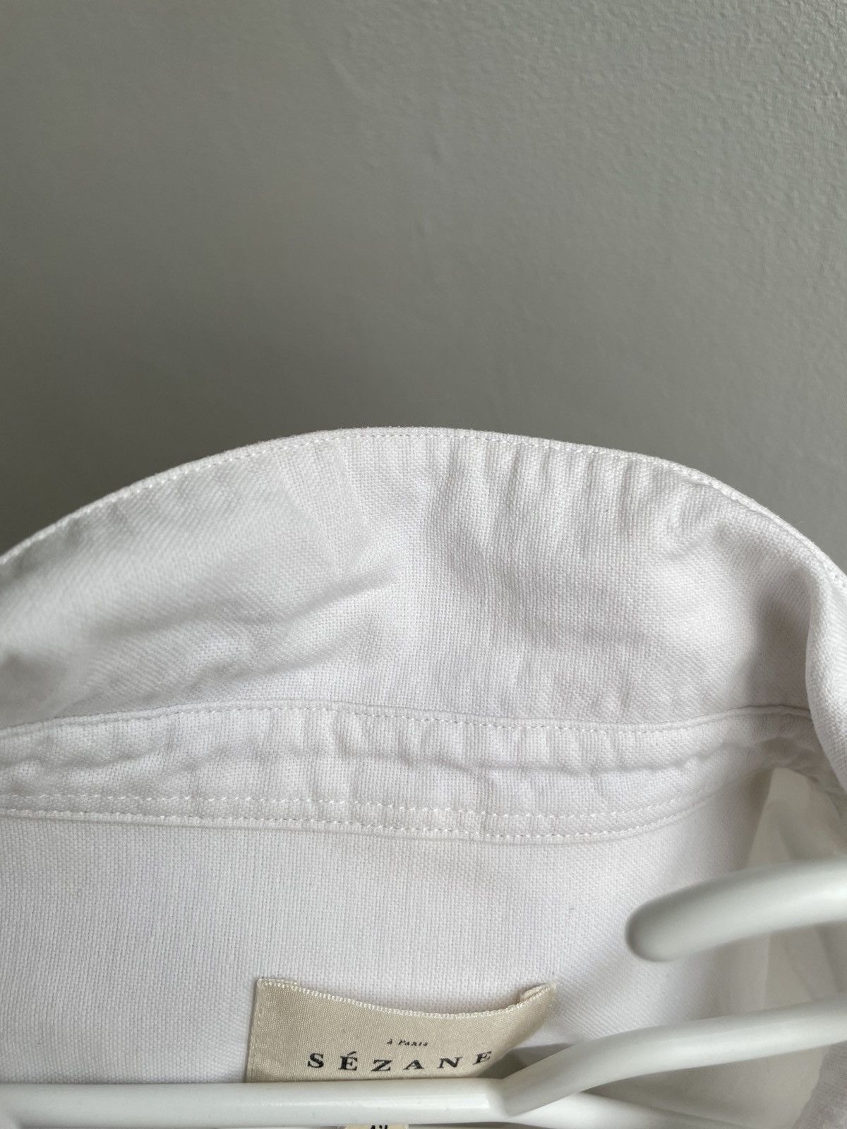 Sezane Sezane Button Up Shirt White Cotton Size 42 ( M ) Size M / US 6-8 / IT 42-44 - 17 Thumbnail