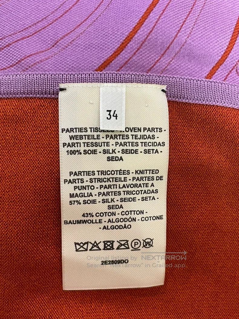 Hermes Hermes Classic Printed Silk Chiffon Patchwork Dress Size XXS / US 00 / IT 34 - 5 Thumbnail