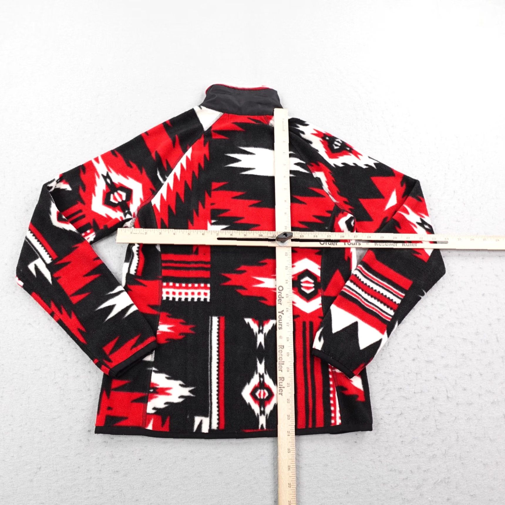 Ralph Lauren Lauren Ralph Lauren Jacket Womens Small Black Fleece Puffer Aztec Southwestern Size S / US 4 / IT 40 - 5 Thumbnail