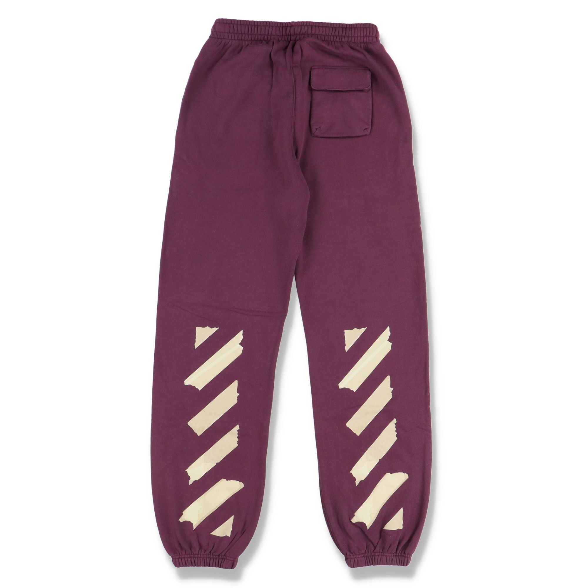 Off-White Purple Tape Diagonals Logo Sweatpants Size US 32 / EU 48 - 9 Thumbnail