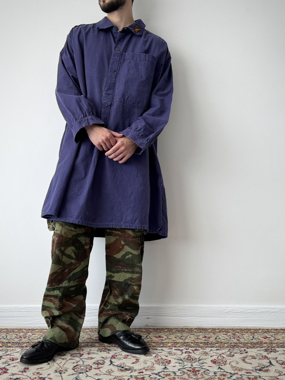 Vetra 1950s Vintage Swiss Workwear Railway Smock Anorak Jacket Size US M / EU 48-50 / 2 - 3 Thumbnail
