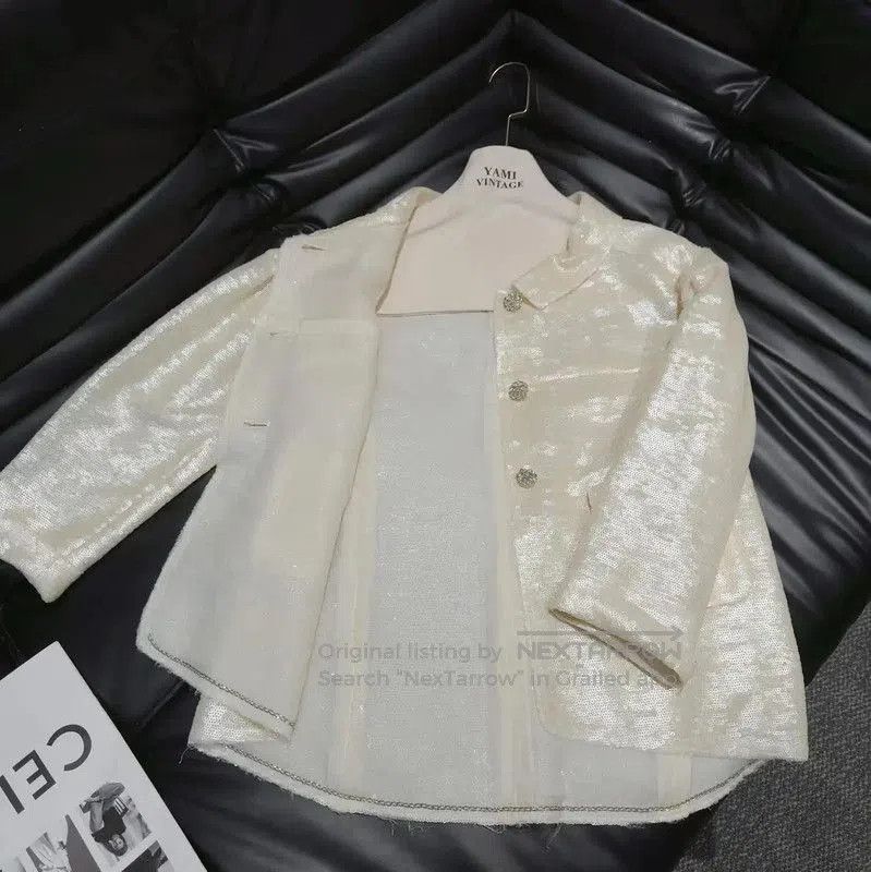 Chanel Chanel M Size Spring Jacket in Off-White . Size M / US 6-8 / IT 42-44 - 4 Thumbnail