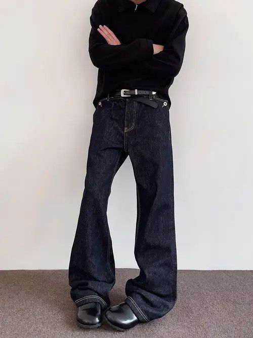 VIBE Blue Wide Leg Flare Jeans Size US 32 / EU 48 - 4 Thumbnail