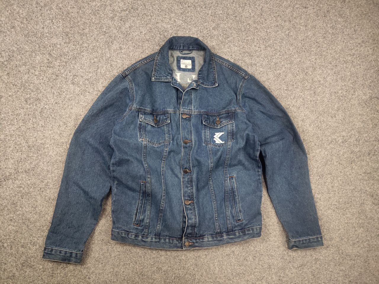 Karl Kani Karl Kani Vintage Logo BLue Button denim Jacket Y2K Style Size US M / EU 48-50 / 2 - 9 Thumbnail
