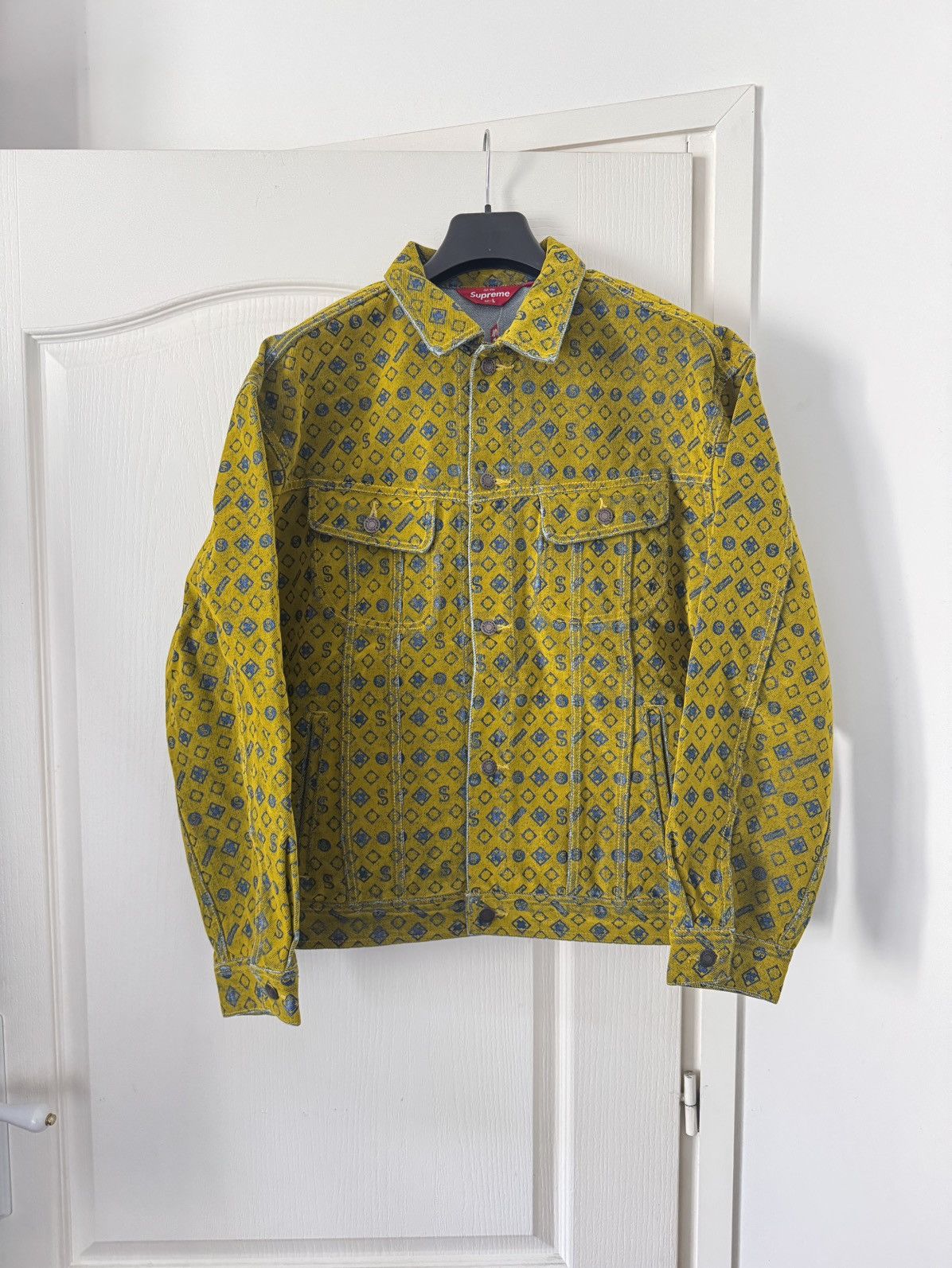 Supreme Flocked Denim Work Jacket