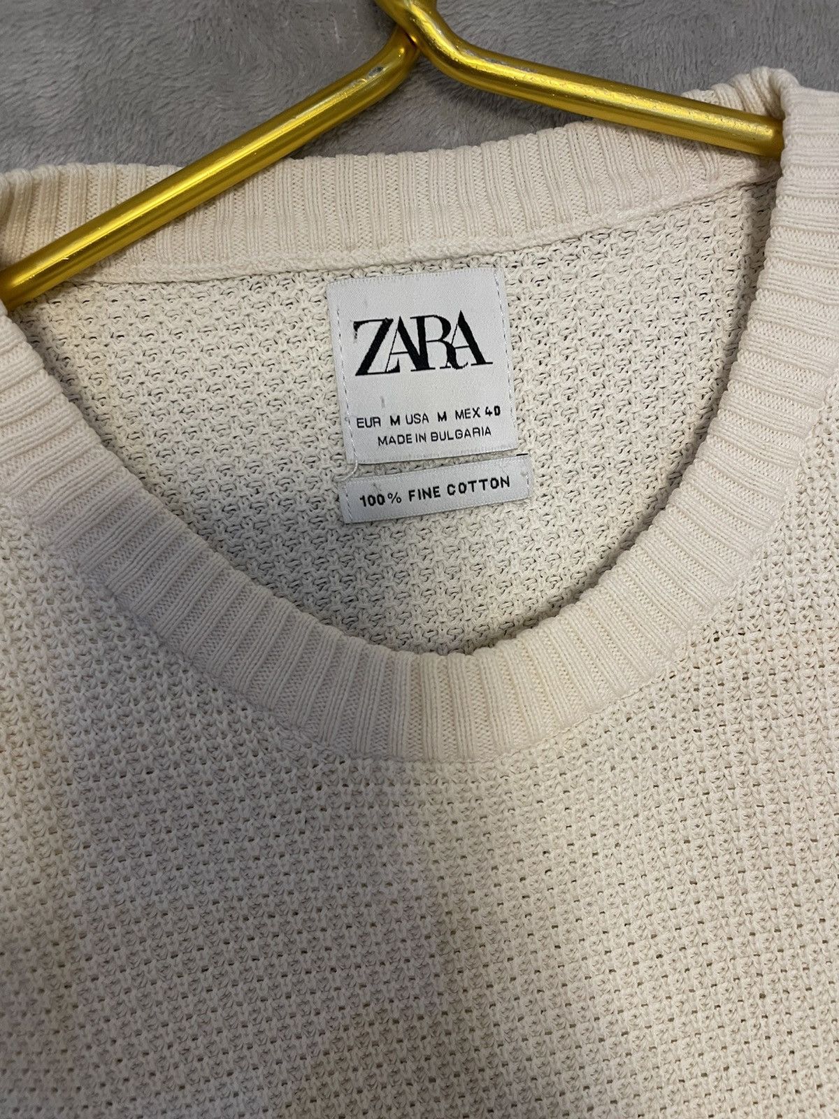 Zara Zara Beige Jumper Sweater - Size M Size US M / EU 48-50 / 2 - 2 Thumbnail