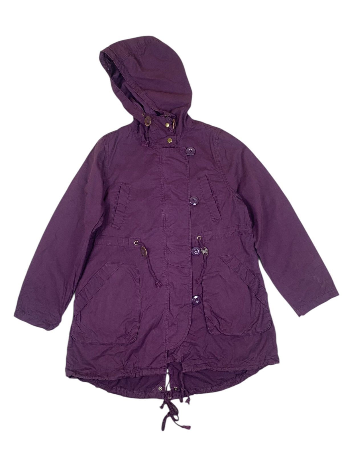 As Know As De Base Purple Fishtail Parka Sweater