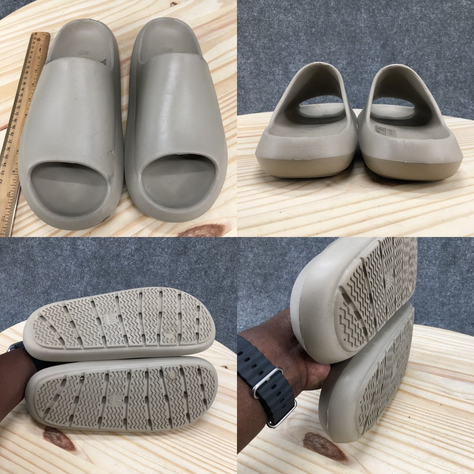 H&M H&M Sandals Womens 9-10 Slide Flats Slip On Brown Rubber Casual Comfort Open Toe Size US 9 / IT 39 - 8 Thumbnail