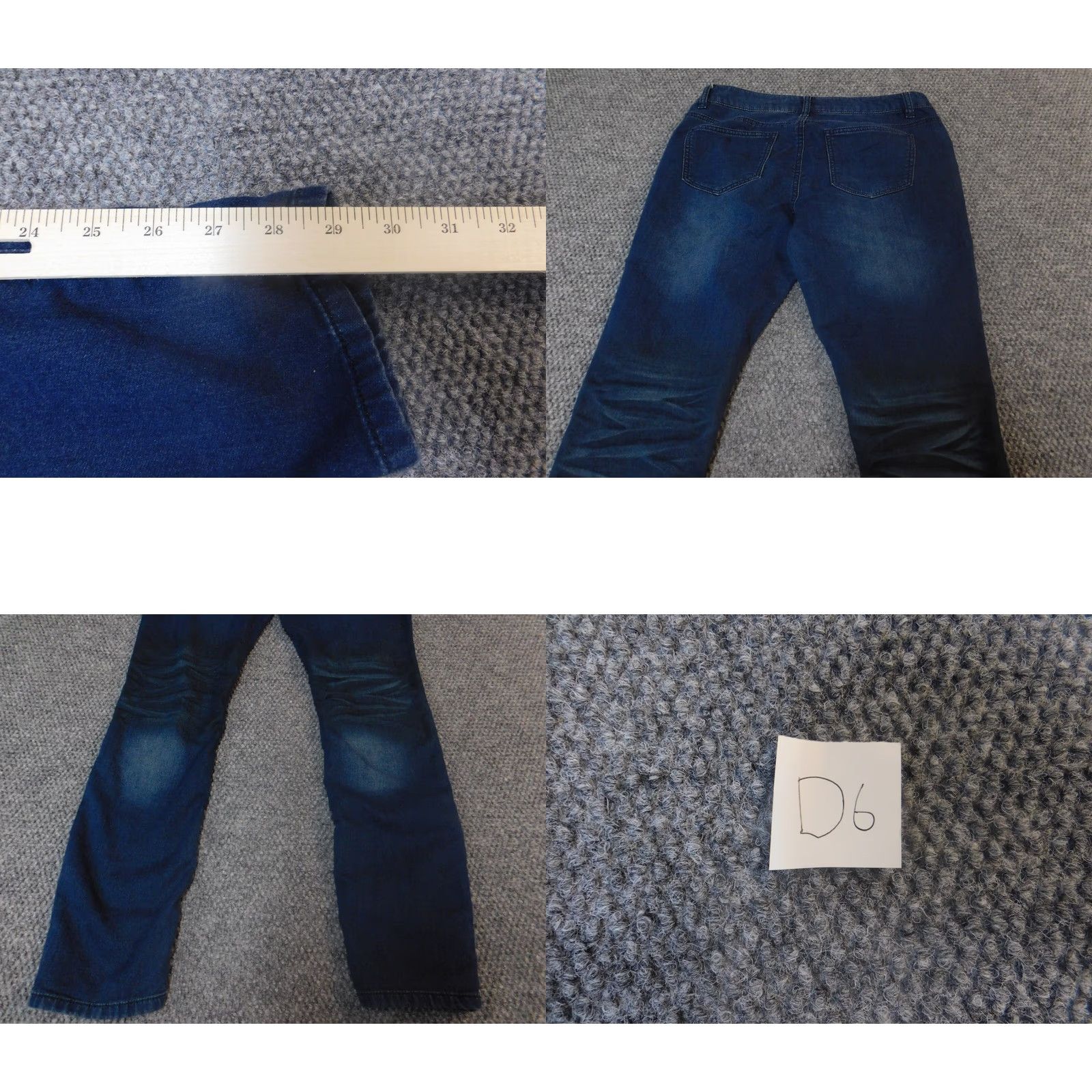 Route 66 Route 66 Jeans Womens M blue Skinny Denim Regular Rise Mid Inseam 29 in Zip Pockets/ Denim Blue / Route 66 / 29 in inseam / 30 in waist Size 32" / US 10 / IT 46 - 8 Thumbnail
