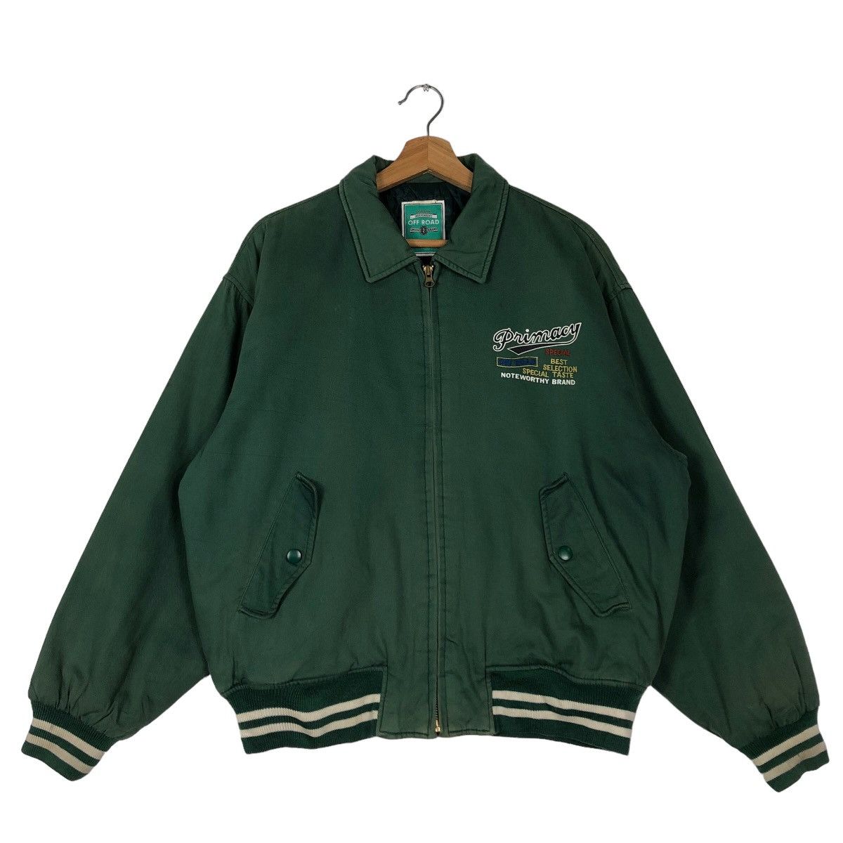 Hysteric Glamour 🔥90’s Vintage Bomber Jacket Offroad Japan Big Logo SpellOut Size US M / EU 48-50 / 2 - 1 Thumbnail