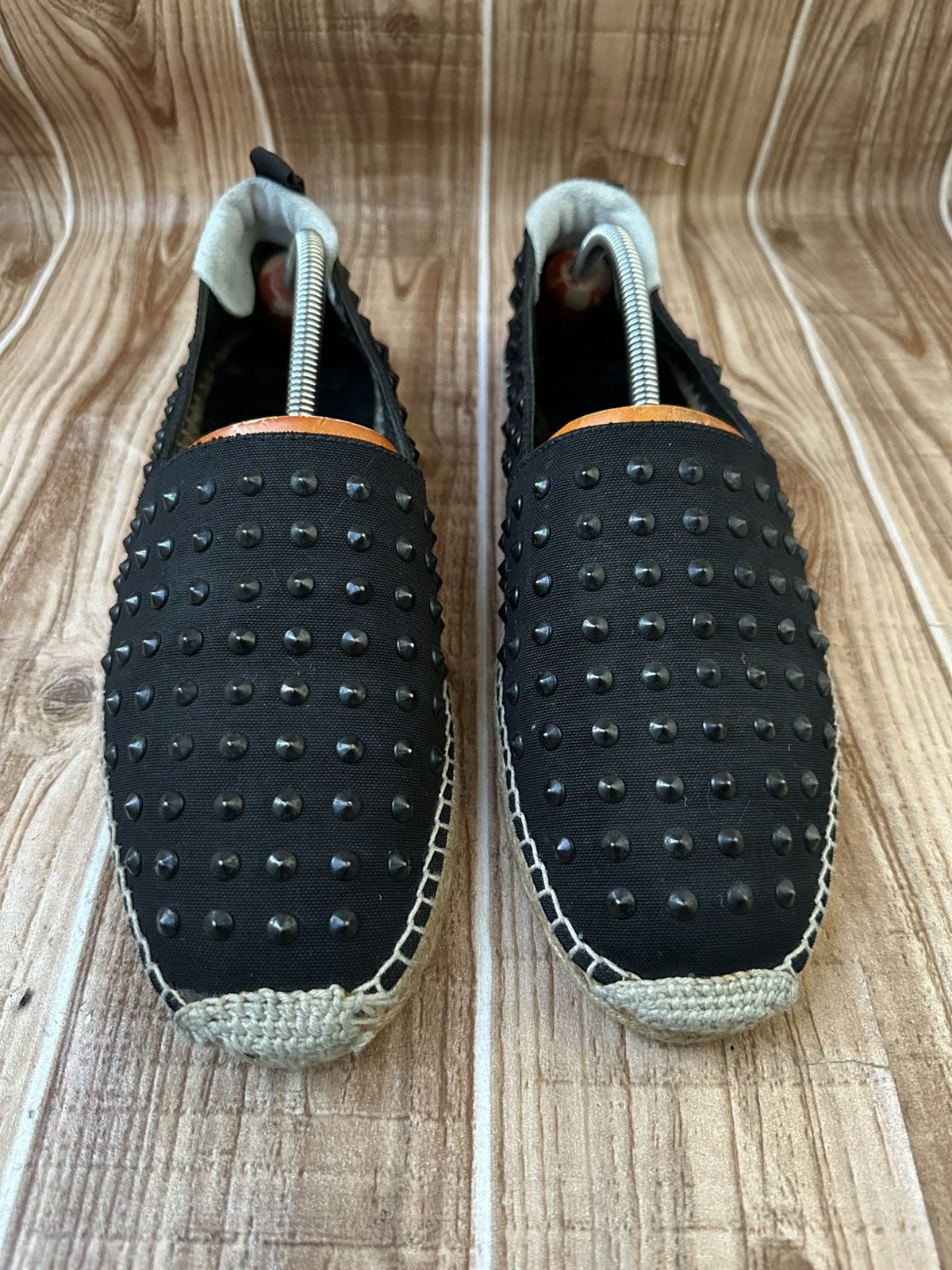 Saint Laurent Paris Saint Laurent Paris Hedi Slimane Black Studded Espadrilles Size US 9 / EU 42 - 2 Thumbnail