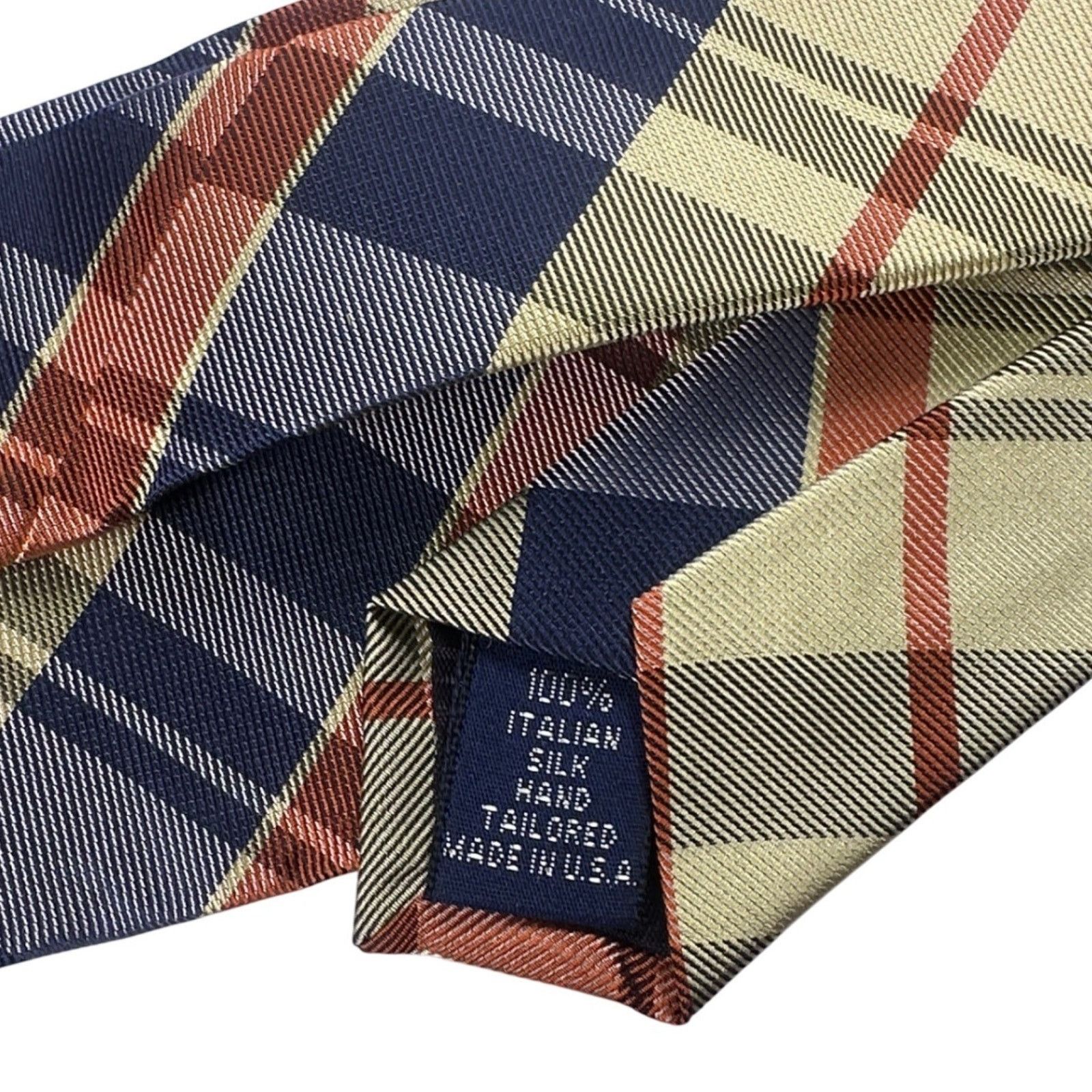Paul Fredrick Paul Fredrick Plaid Italian Silk Neck Tie Made in USA NWT Size ONE SIZE - 5 Thumbnail