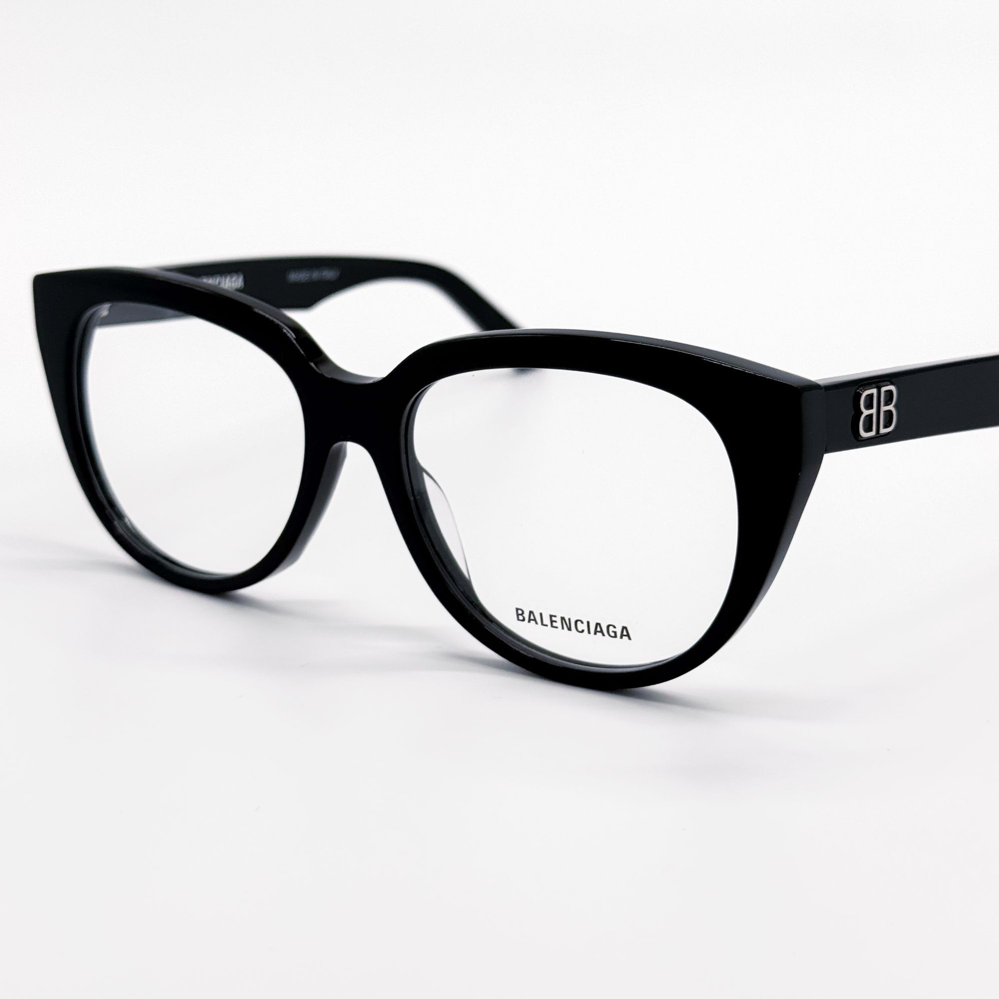 Balenciaga NEW BALENCIAGA EYEGLASSES BB0131O 001 ROUND OVAL BLACK WOMEN Size ONE SIZE - 2 Thumbnail