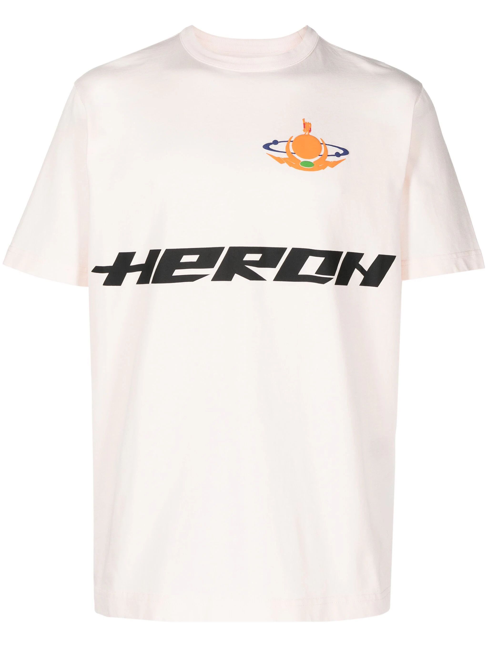 image of Heron Preston O1B1Xh1Ea1223 Globe Burn T-Shirt In Pink, Men's (Size Large)