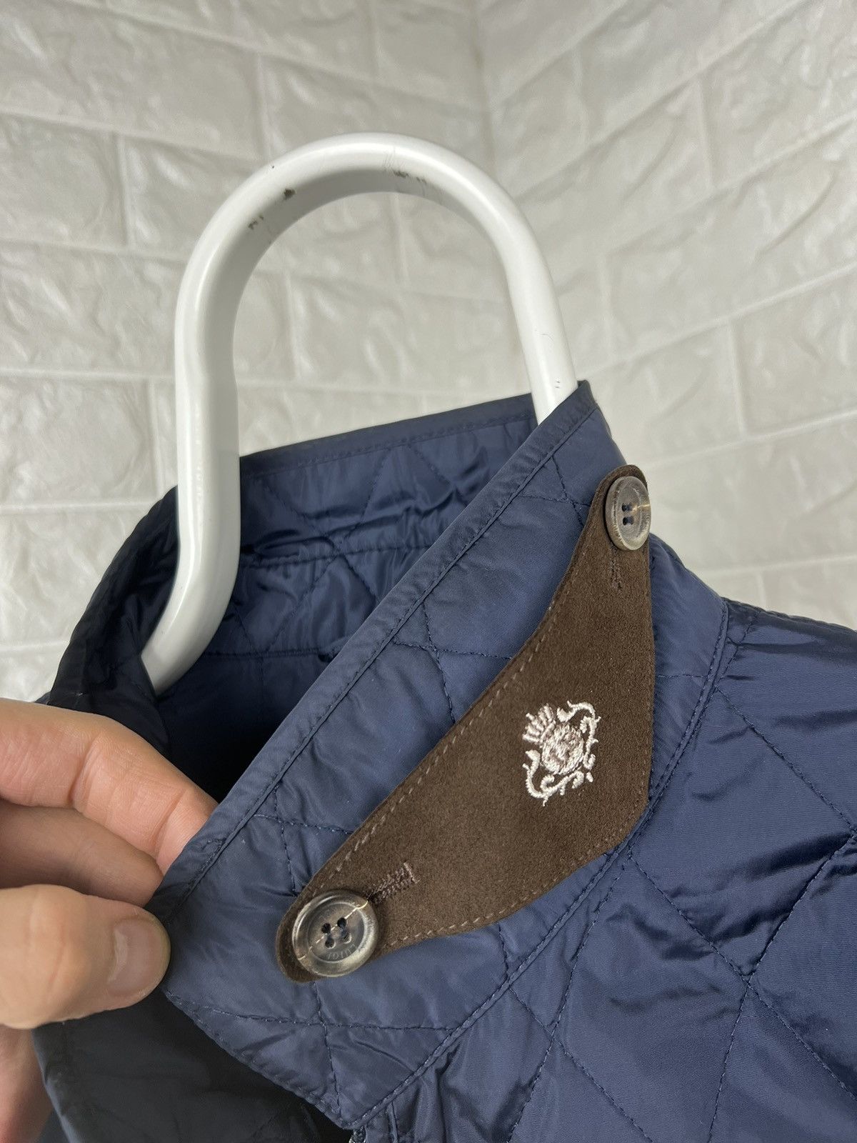 Luigi Borrelli Luigi Borrelli Napoli Quilted Jacket Size US L / EU 52-54 / 3 - 8 Thumbnail