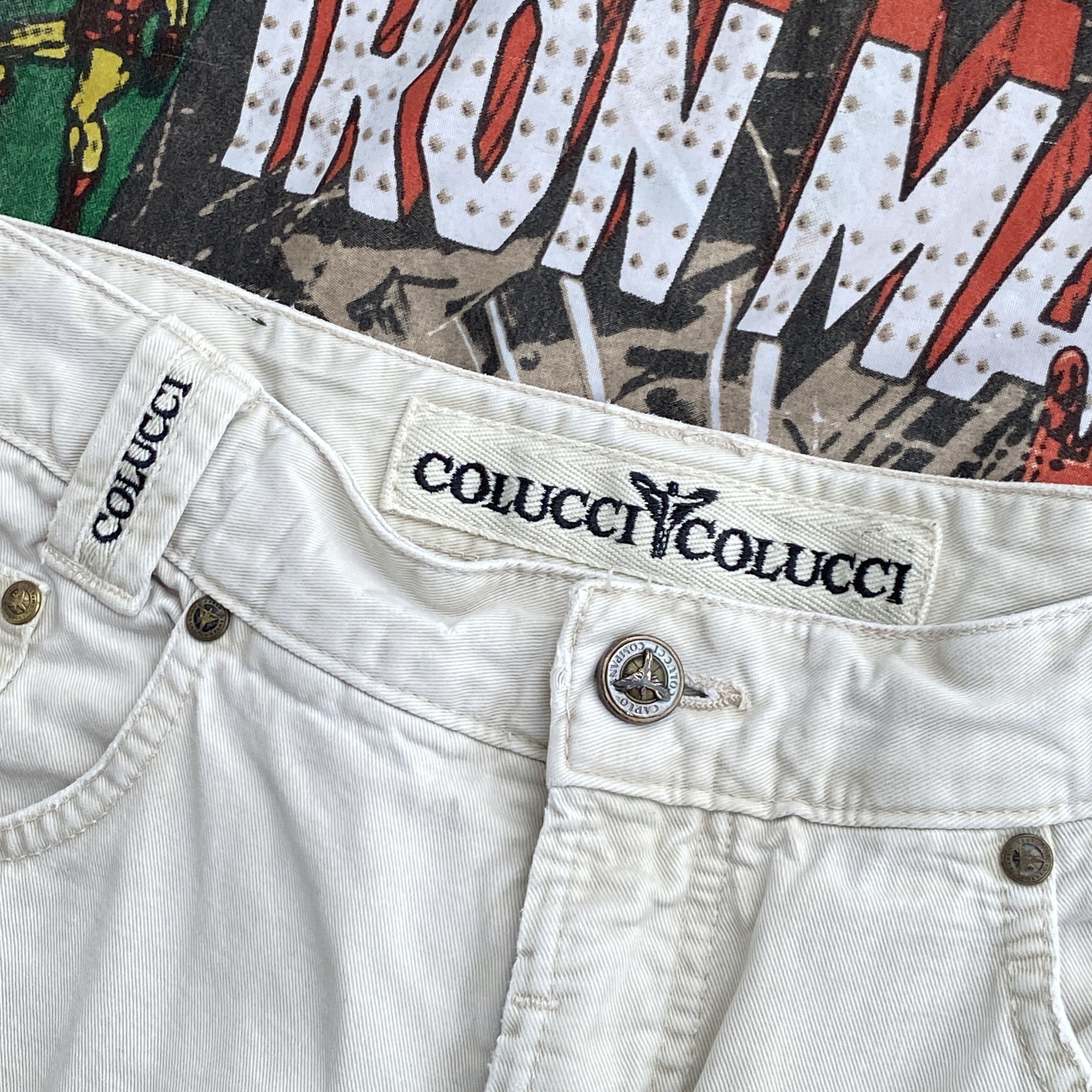 Carlo Colucci × Vintage Carlo Colucci vintage beige jeans - 36 x 34 Size US 36 / EU 52 - 5 Thumbnail