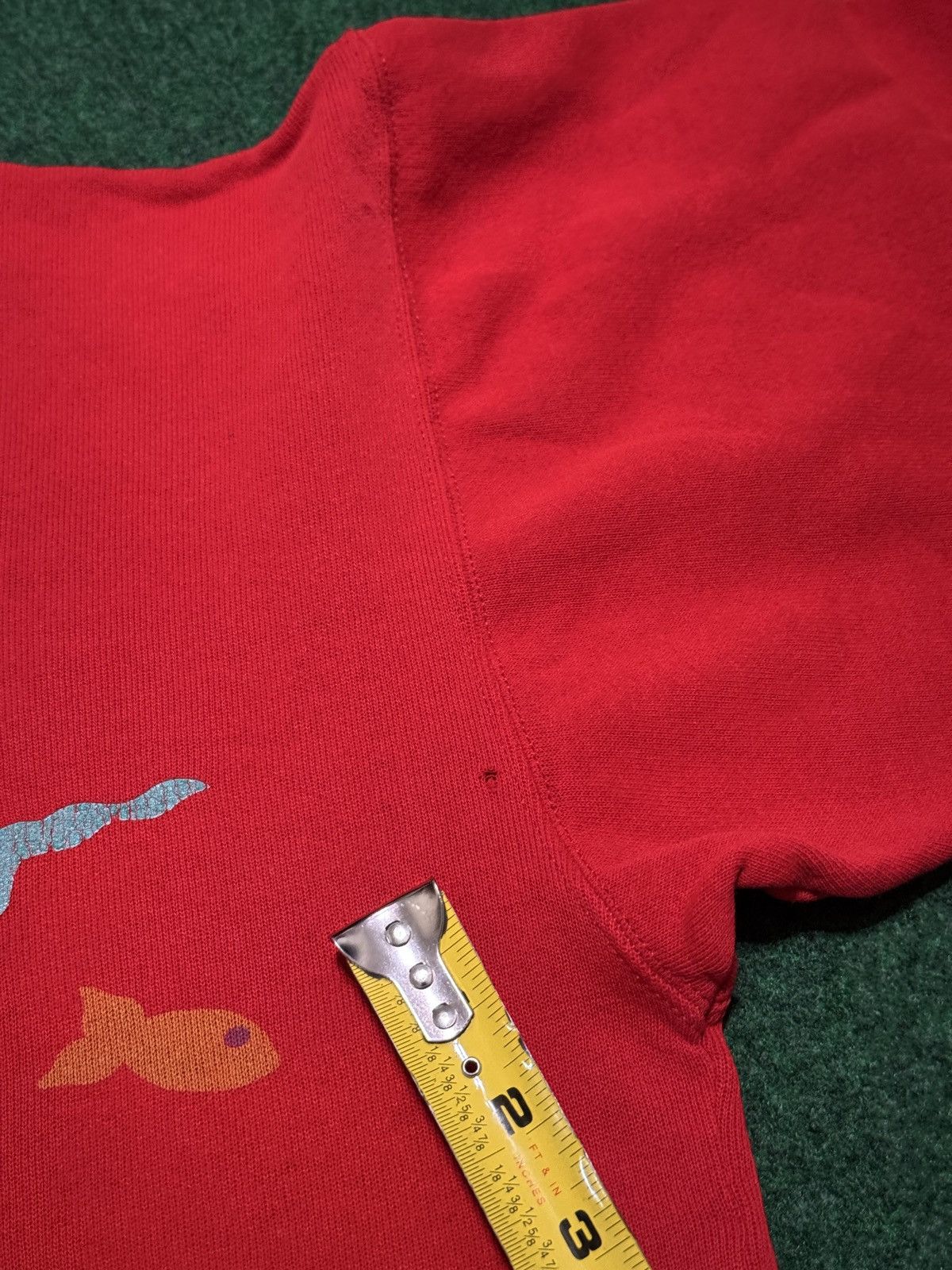 Vintage 80s Gray Whale Sweatshirt Womens 23x22 Boxy Fish Crewneck Size M / US 6-8 / IT 42-44 - 9 Thumbnail