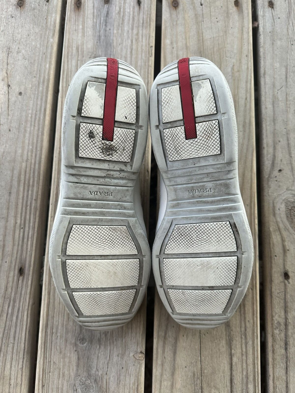 Prada Vintage Prada Cup White Leather Sneakers Size 9 Size US 11 / EU 44 - 5 Thumbnail