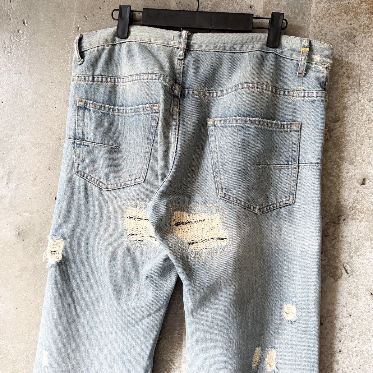Dior Dior By Hedi Slimane RUNWAY SS06 CRASH Repair Denim Size US 34 / EU 50 - 5 Thumbnail