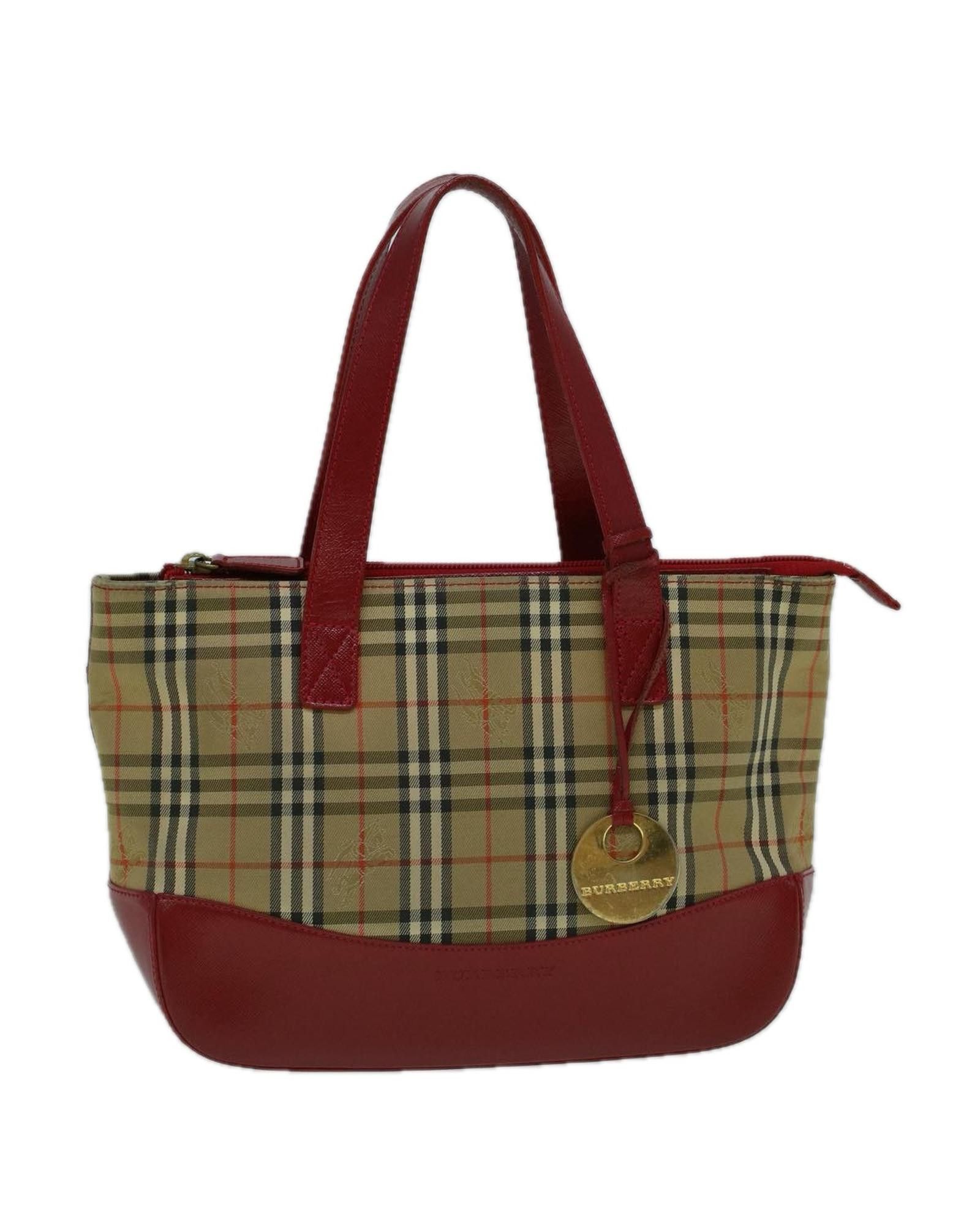 image of Burberry Beige Canvas Practical Handbag, Women's