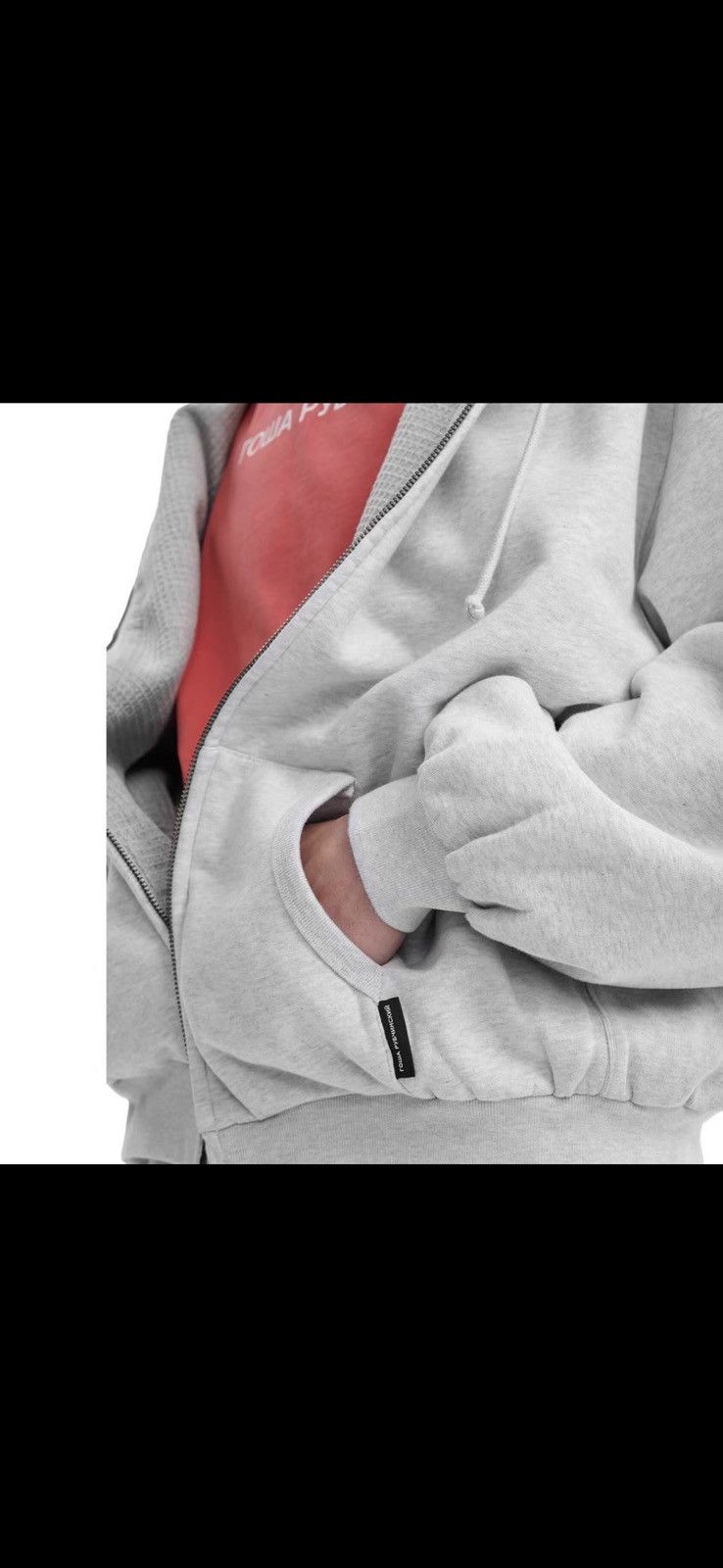 Gosha Rubchinskiy Waffle lined zip hoodie Size US L / EU 52-54 / 3 - 3 Thumbnail