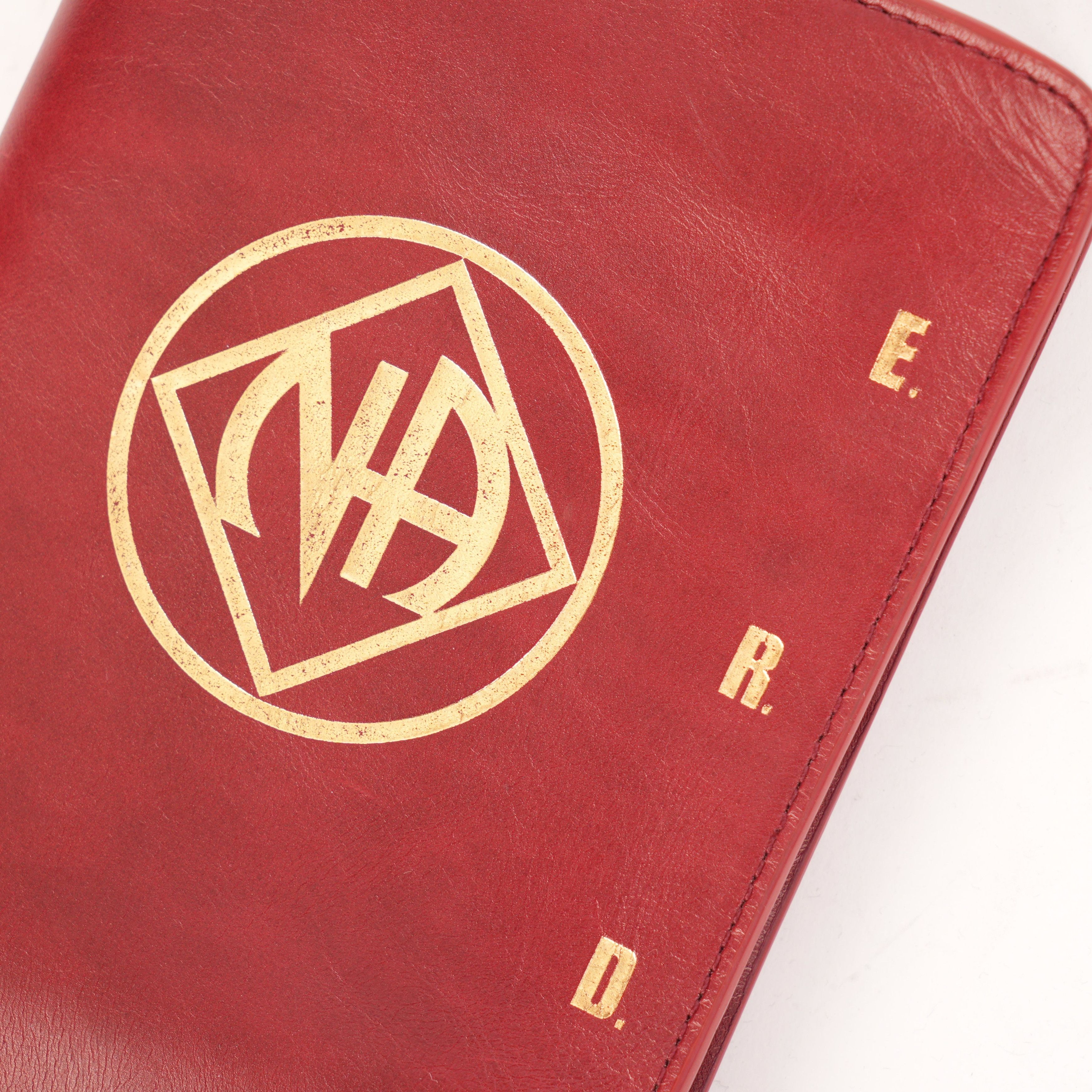 Enfants Riches Deprimes ERD NA BURGUNDY AND GOLD CLUTCH BOOK PURSE Size ONE SIZE - 3 Thumbnail