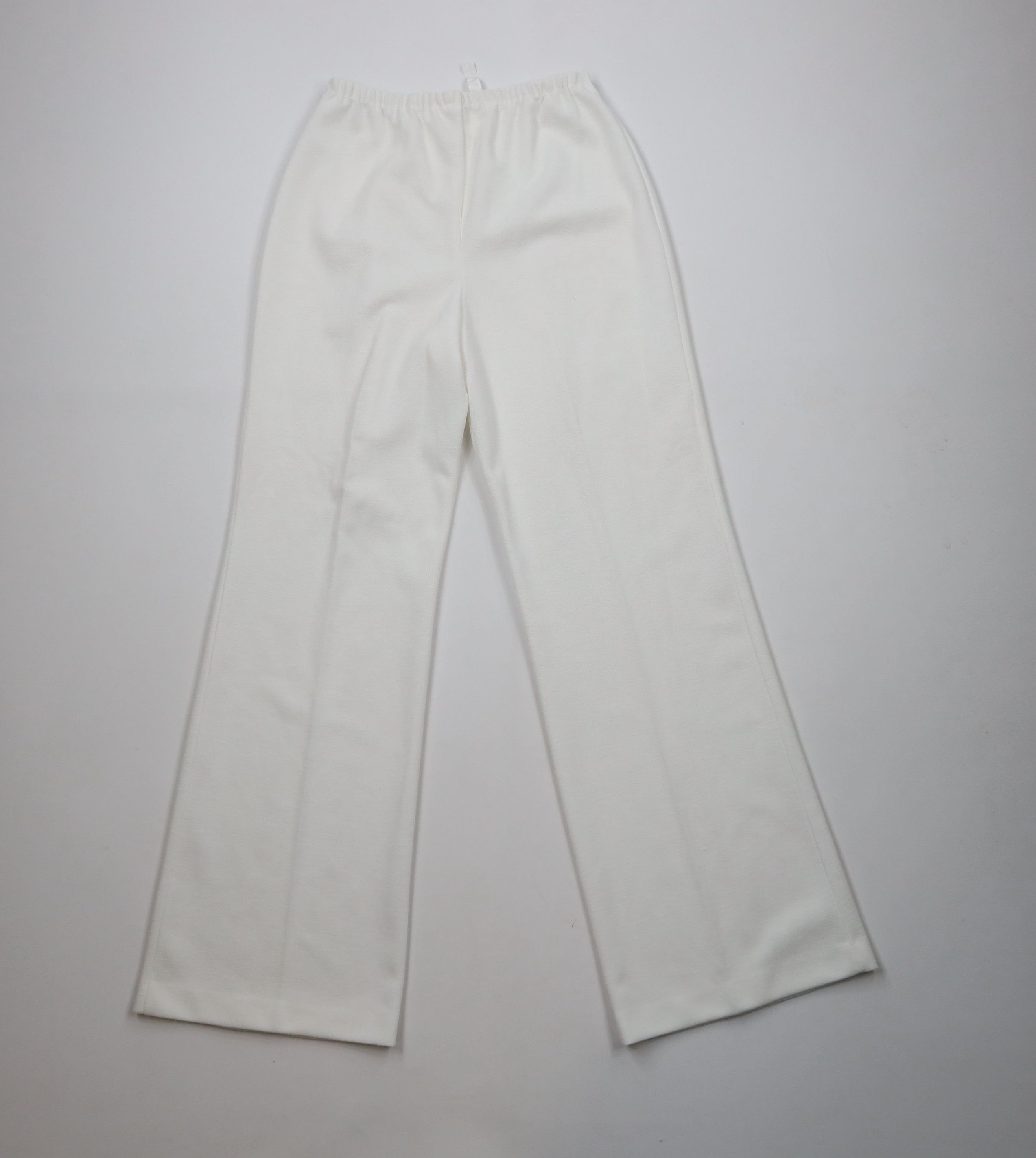 Vintage Vintage 60s 70s Streetwear Knit Bell Bottoms Pants White USA Size 27" / US 4 / IT 40 - 7 Thumbnail