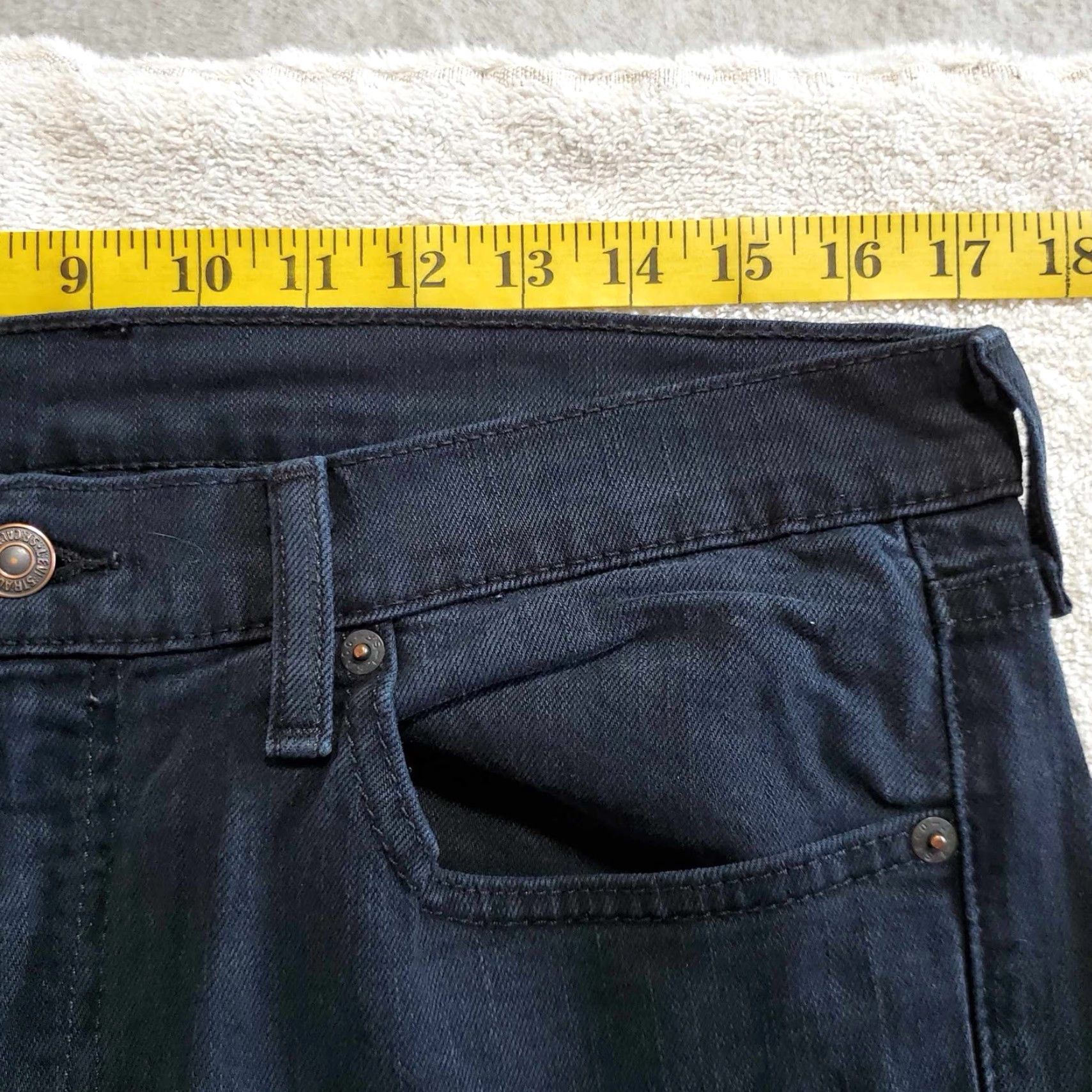 Levi's Levi's 511 Jeans 33 x 34 Regular Stretch Jeans Men Blue Straight Size US 33 - 3 Thumbnail