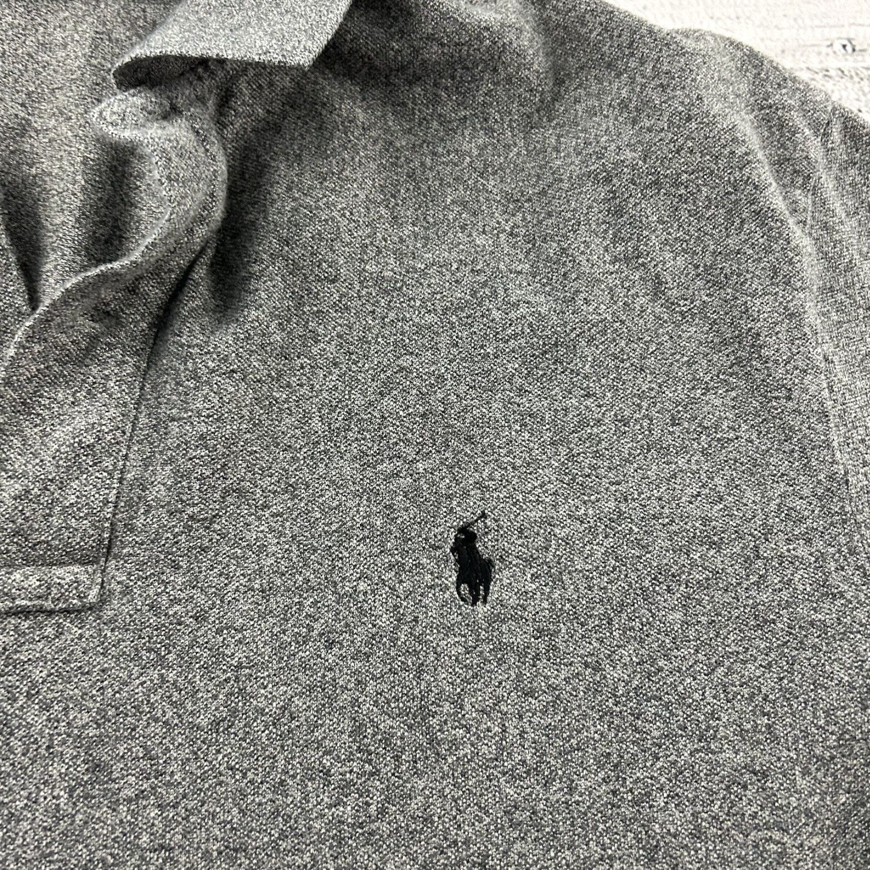 Polo Ralph Lauren Polo Ralph Lauren Short Sleeve Polo Shirt Mens 2X Big Gray Button-Up Cotton Solid 2X Big & Tall Size US XXL / EU 58 / 5 - 3 Thumbnail
