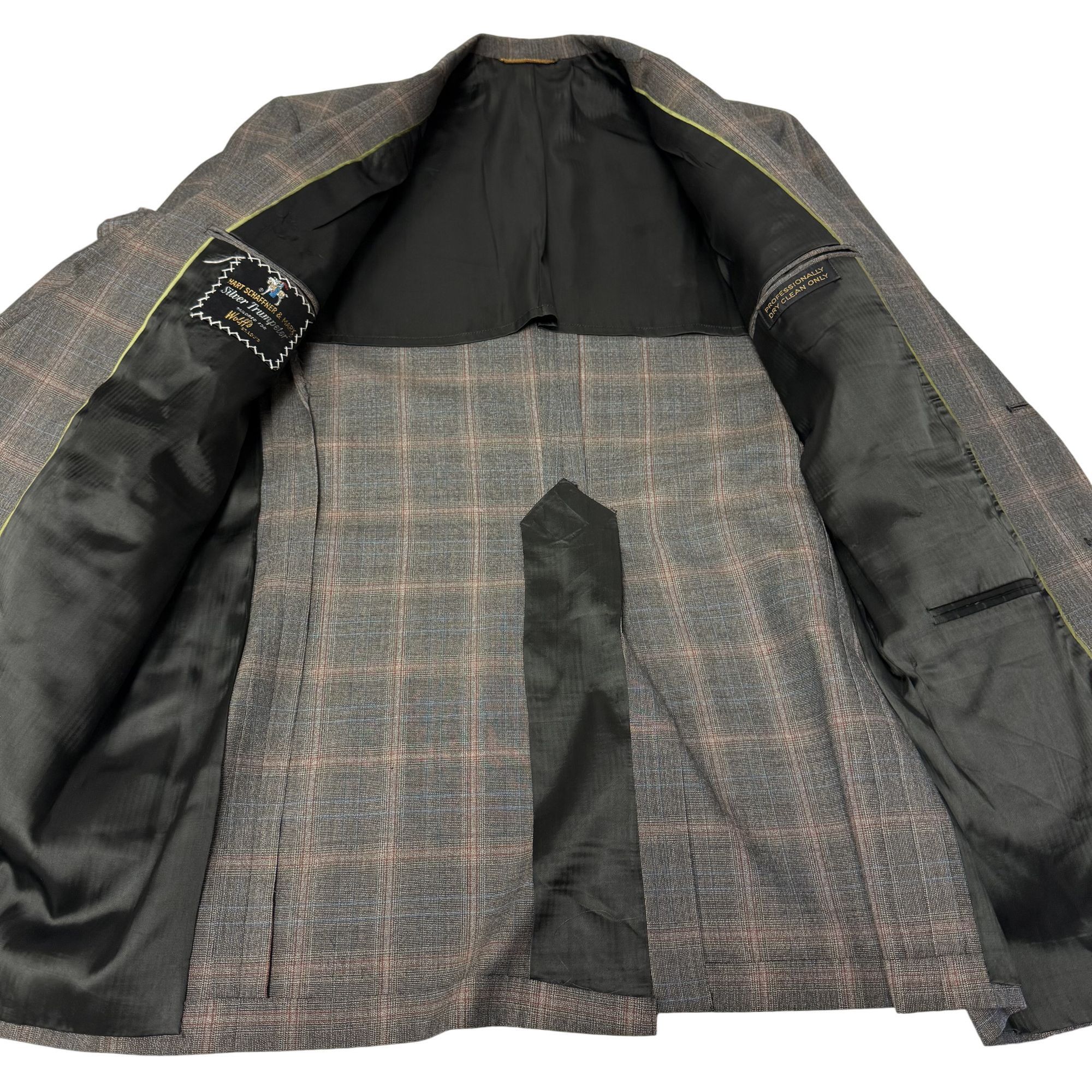 Hart Schaffner Marx Vtg Hart Schaffner & Marx Silver Trumpeter Mod Sport Coat Size 42L - 6 Thumbnail