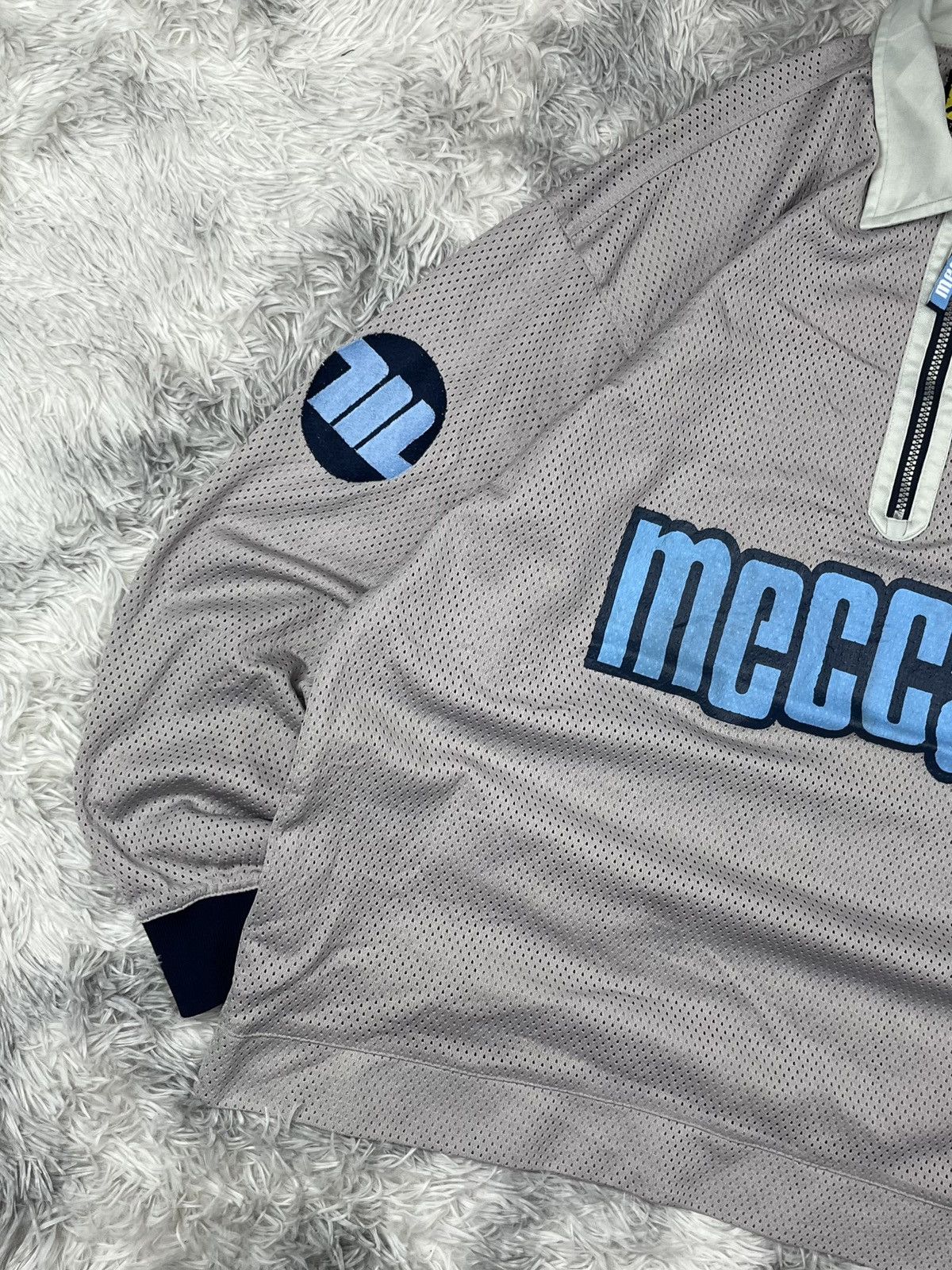 Mecca Vintage 90s MECCA USA Long Sleeve Half Zip Jersey Size US L / EU 52-54 / 3 - 5 Thumbnail