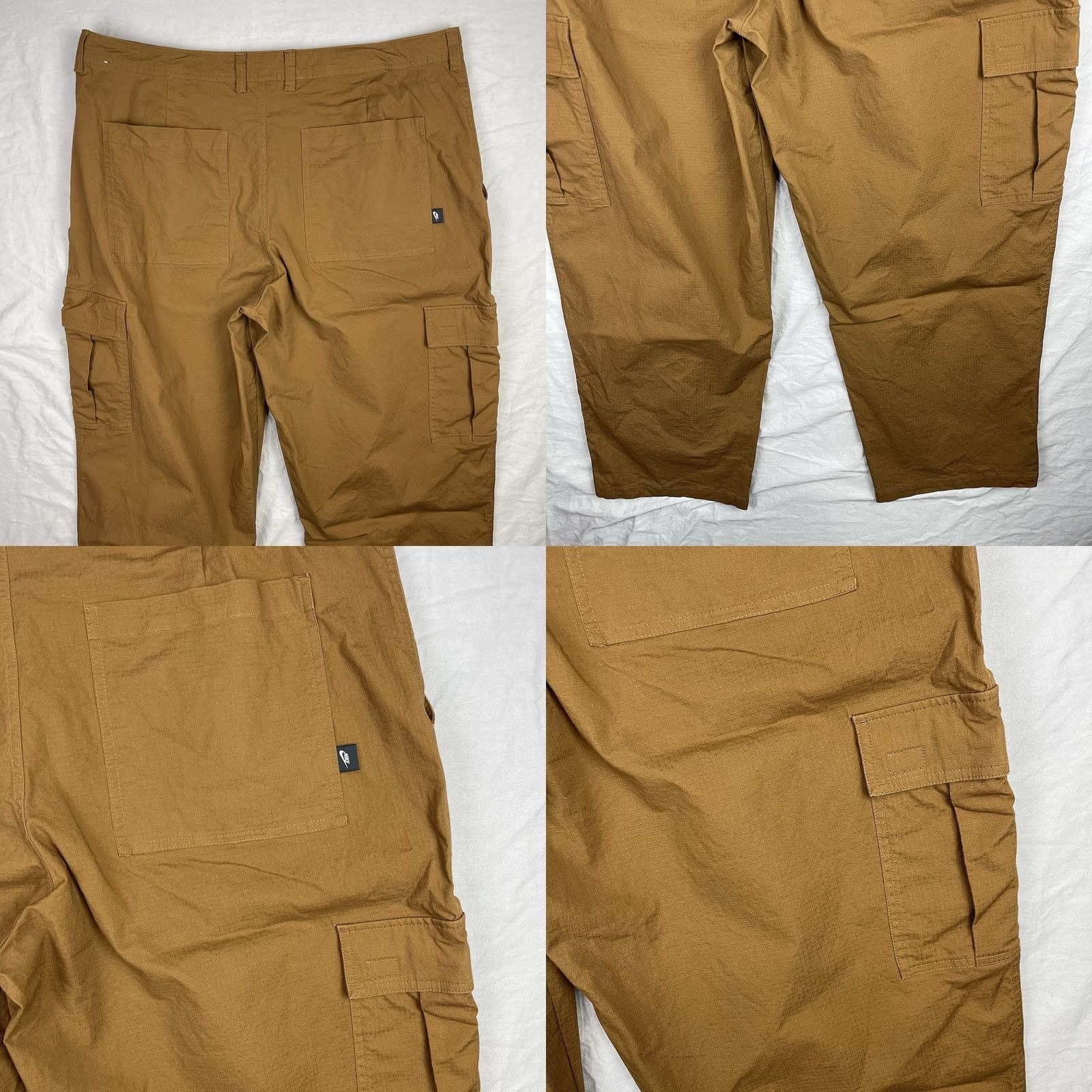Nike Nike Cargo Pants Mens 40x30 Brown Woven Rip Stop Tactical Outdoor FZ5765-281 Pants Mens 40x30 Brown Nike Cargo Rip Stop Casual Outfitting Size US 40 / EU 56 - 8 Thumbnail
