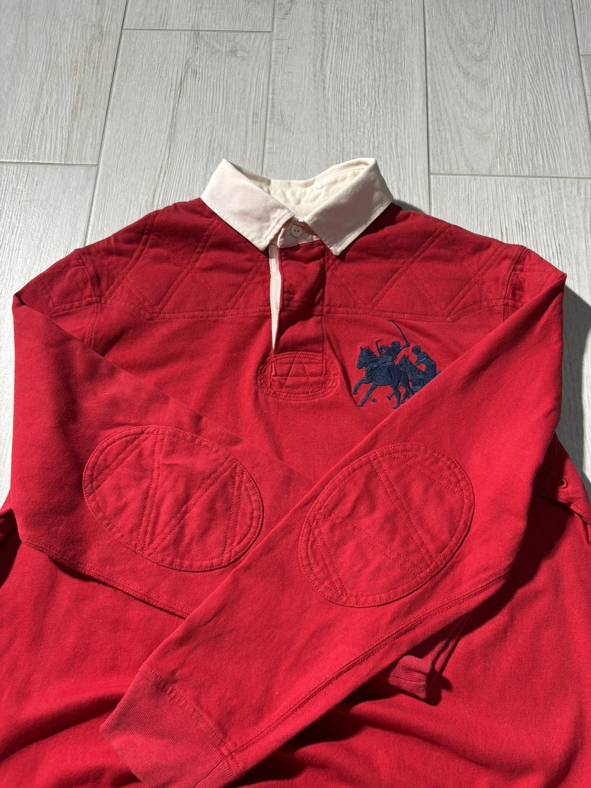 Polo Ralph Lauren VTG Polo Ralph Lauren Rugby Long Sleeve Big Pony Retro L-XL Size US XL / EU 56 / 4 - 5 Thumbnail