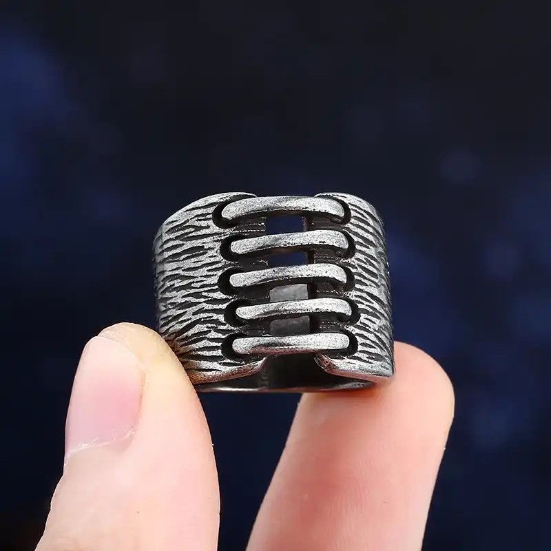 Jewelry × Vintage Vintage Hammer Retro Punk Classic Ring Size ONE SIZE - 5 Thumbnail