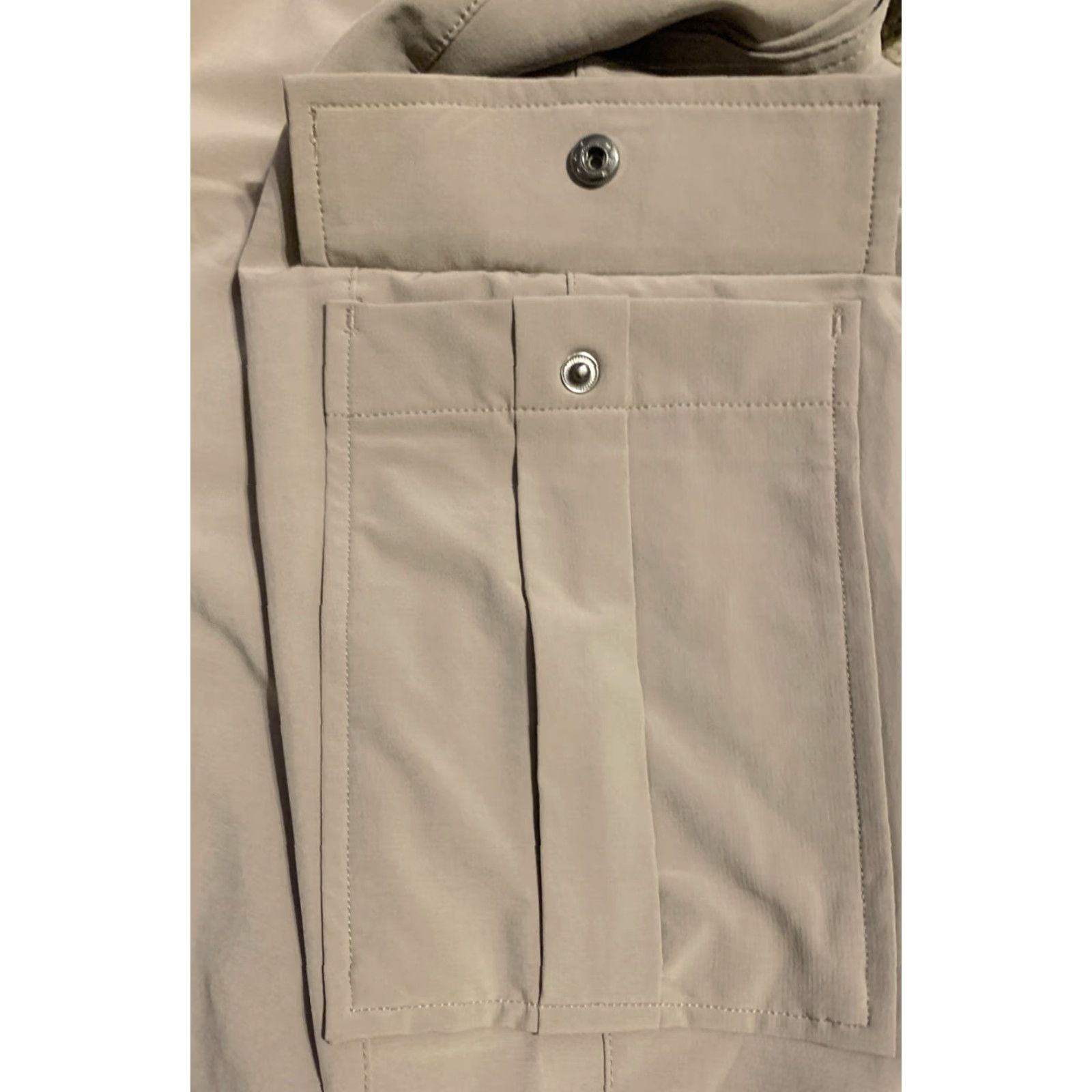 Vintage 32 Degrees Cool Pants Cargo Joggers Beige XL Women 37 in Inseam Stretch Pockets Casual Travel Size 25" / US 0 / IT 36 - 3 Thumbnail